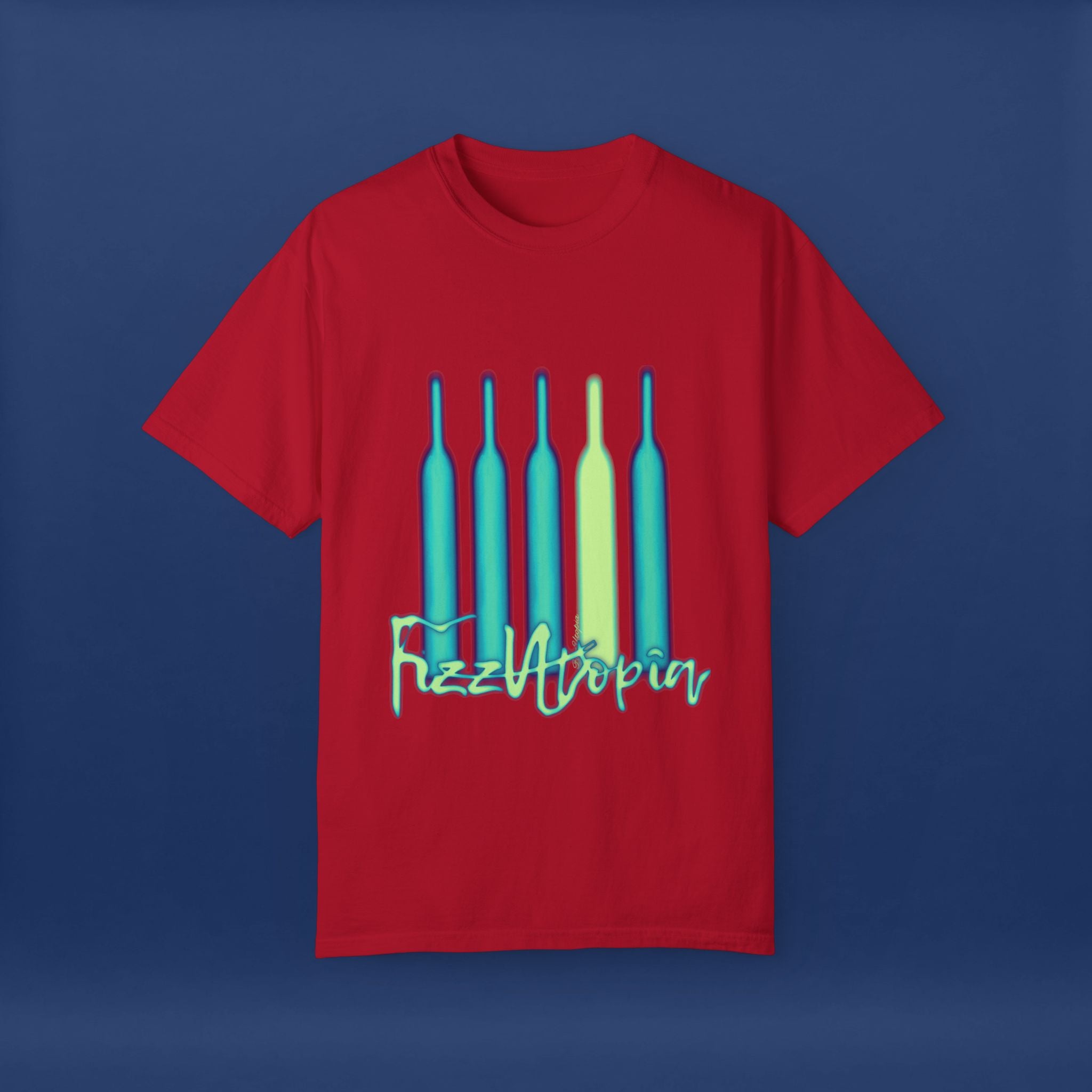 Cyberpunk Neon Vodka  Summer Short Sleeve Graphic Tee for Men & Women