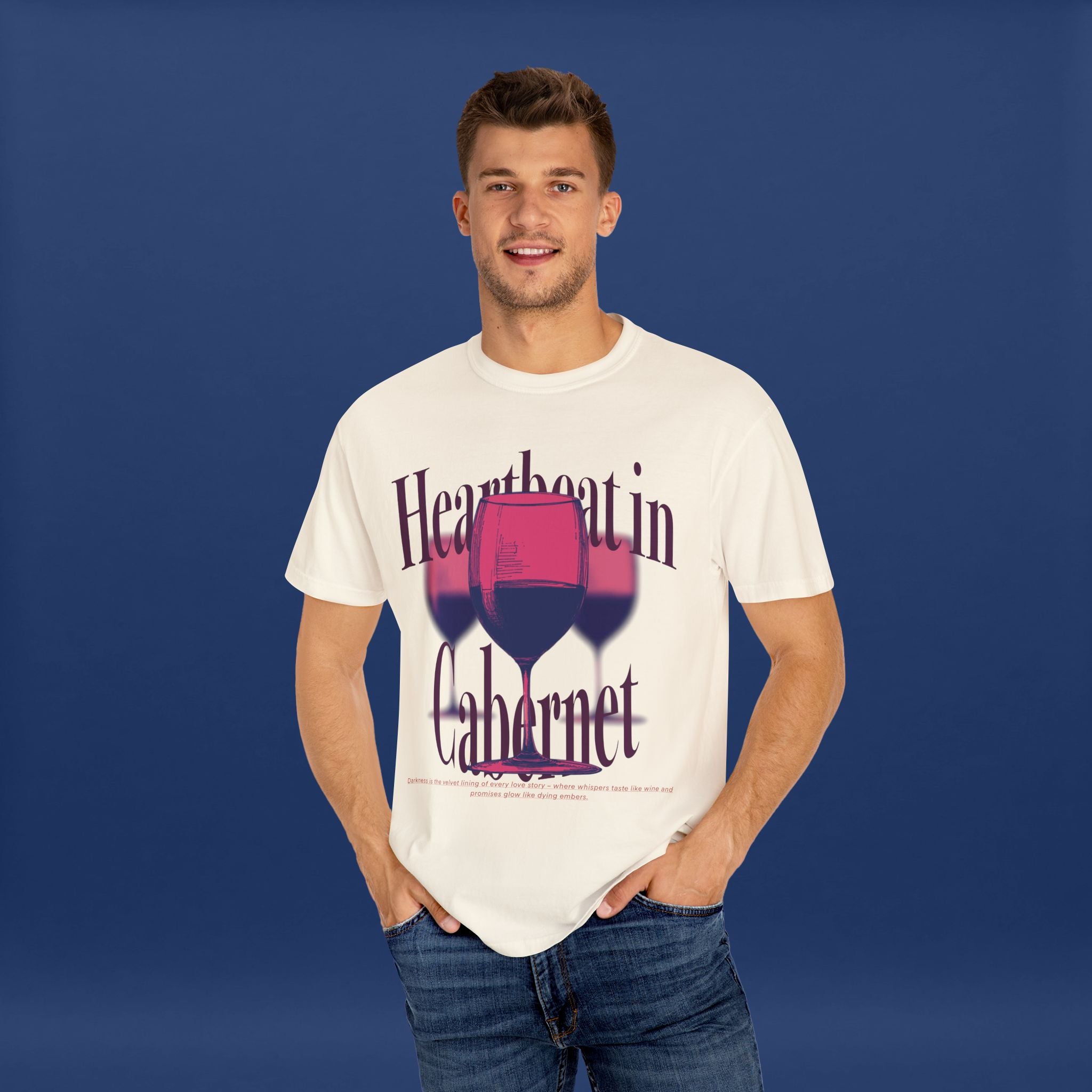 Red Wine Glass - Summer Short Sleeve Graphic Tee for Men & Women