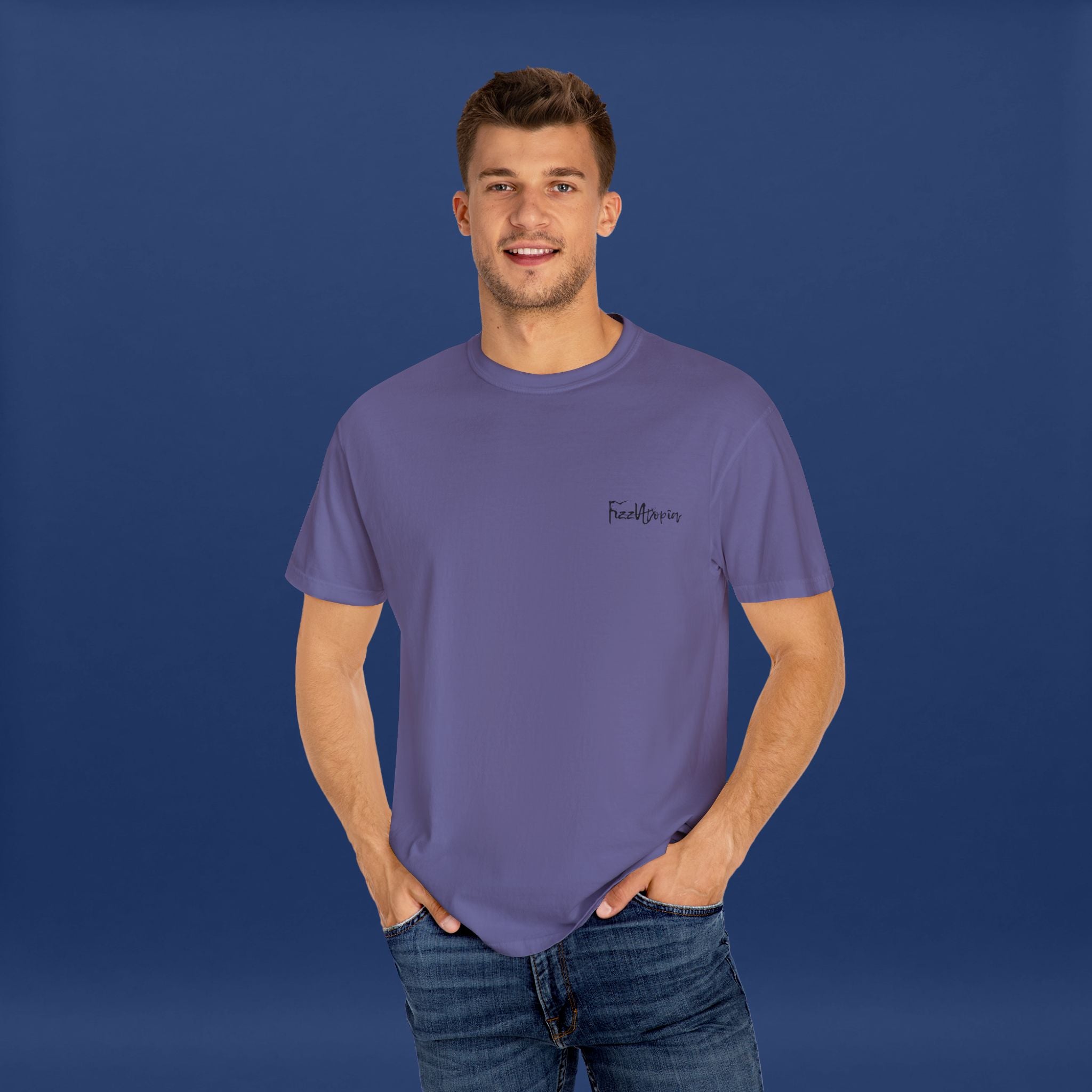 Digital Distortion Typography- Summer Short Sleeve Graphic Tee for Men & Women