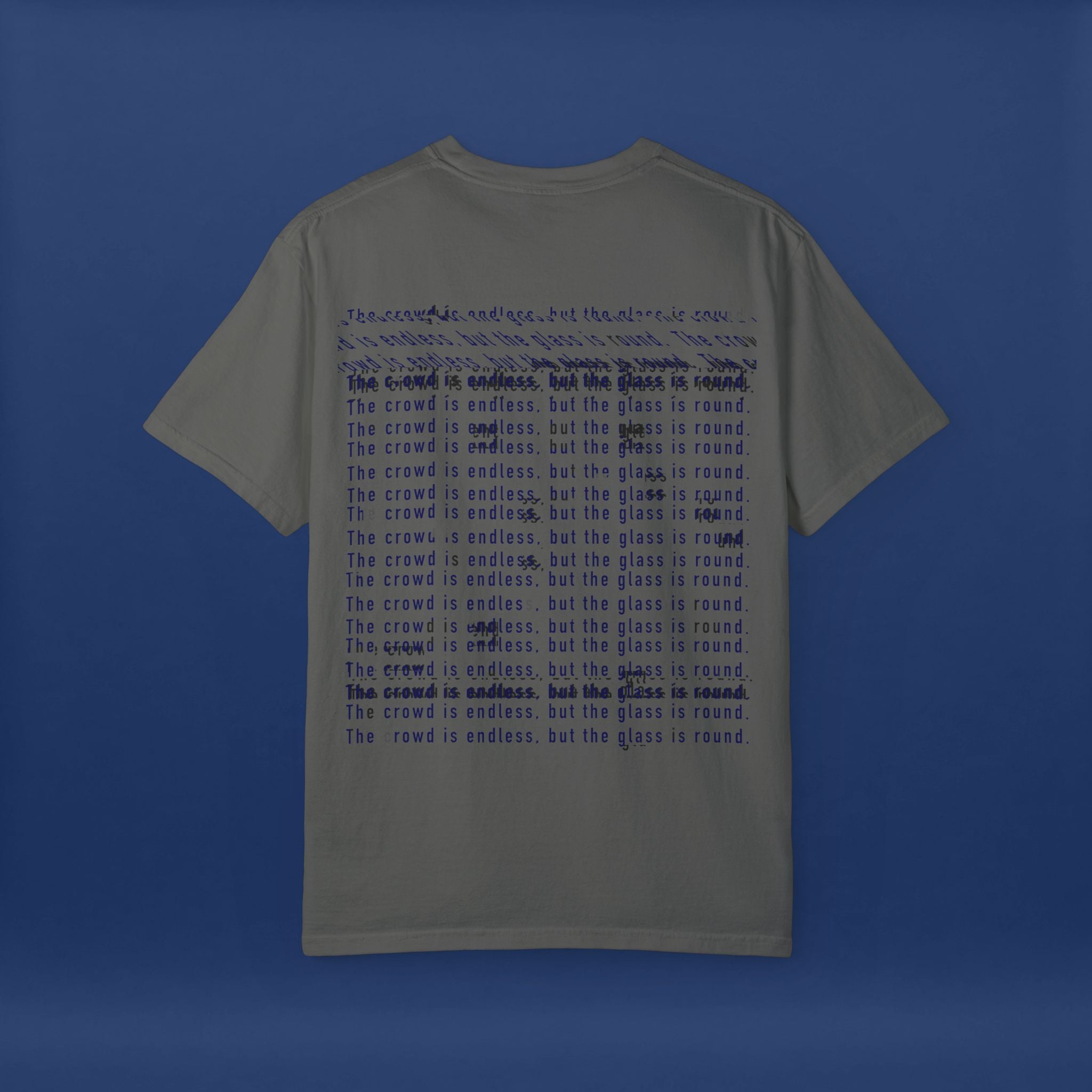 Digital Distortion Typography- Summer Short Sleeve Graphic Tee for Men & Women