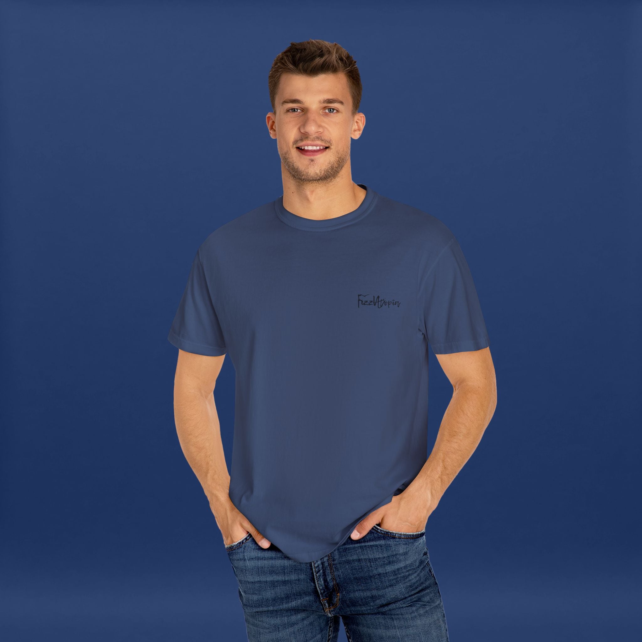 Digital Distortion Typography- Summer Short Sleeve Graphic Tee for Men & Women