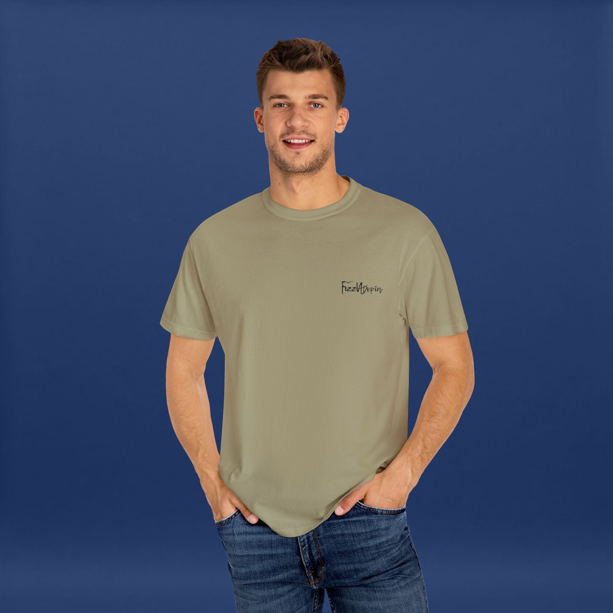 Digital Distortion Typography- Summer Short Sleeve Graphic Tee for Men & Women