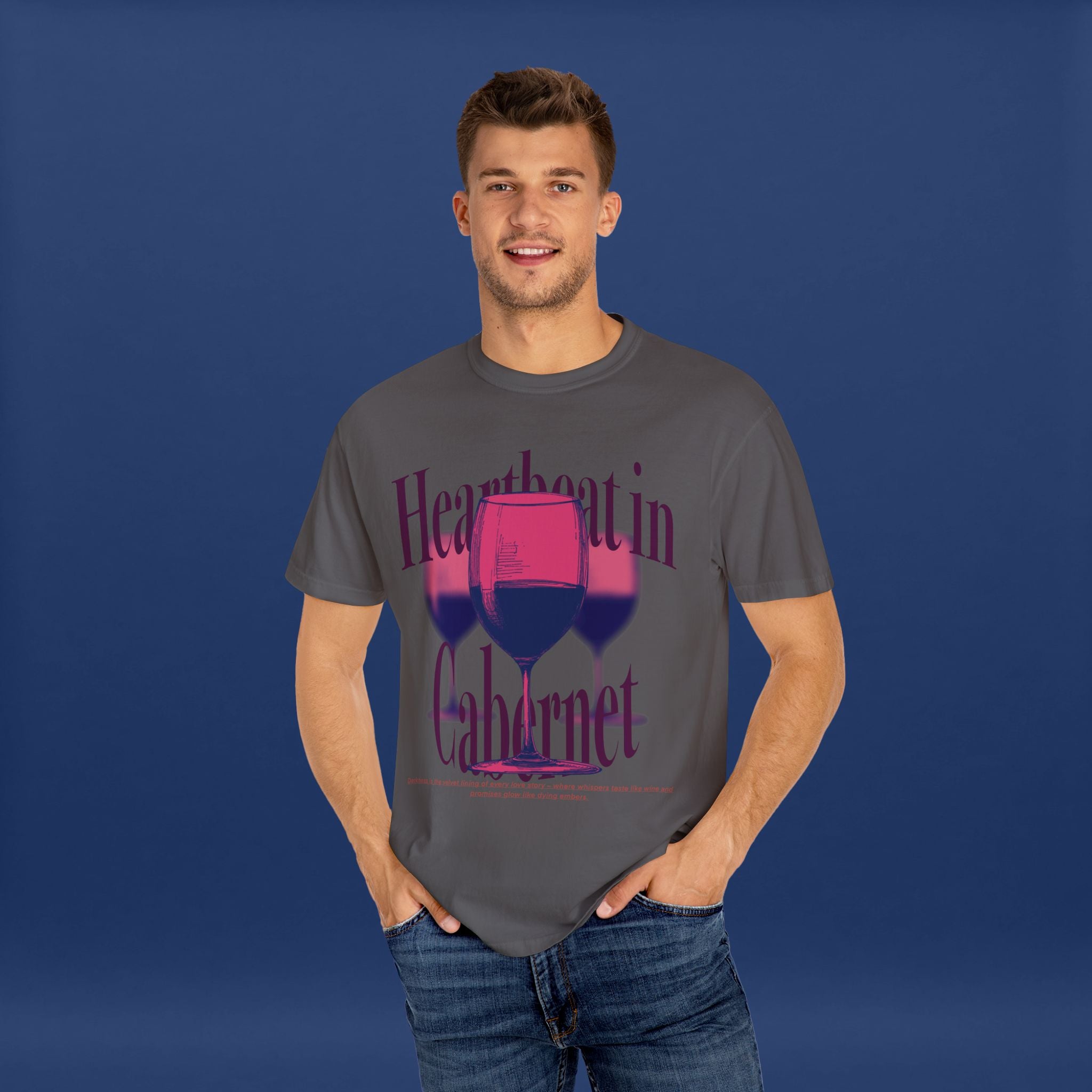 Red Wine Glass - Summer Short Sleeve Graphic Tee for Men & Women