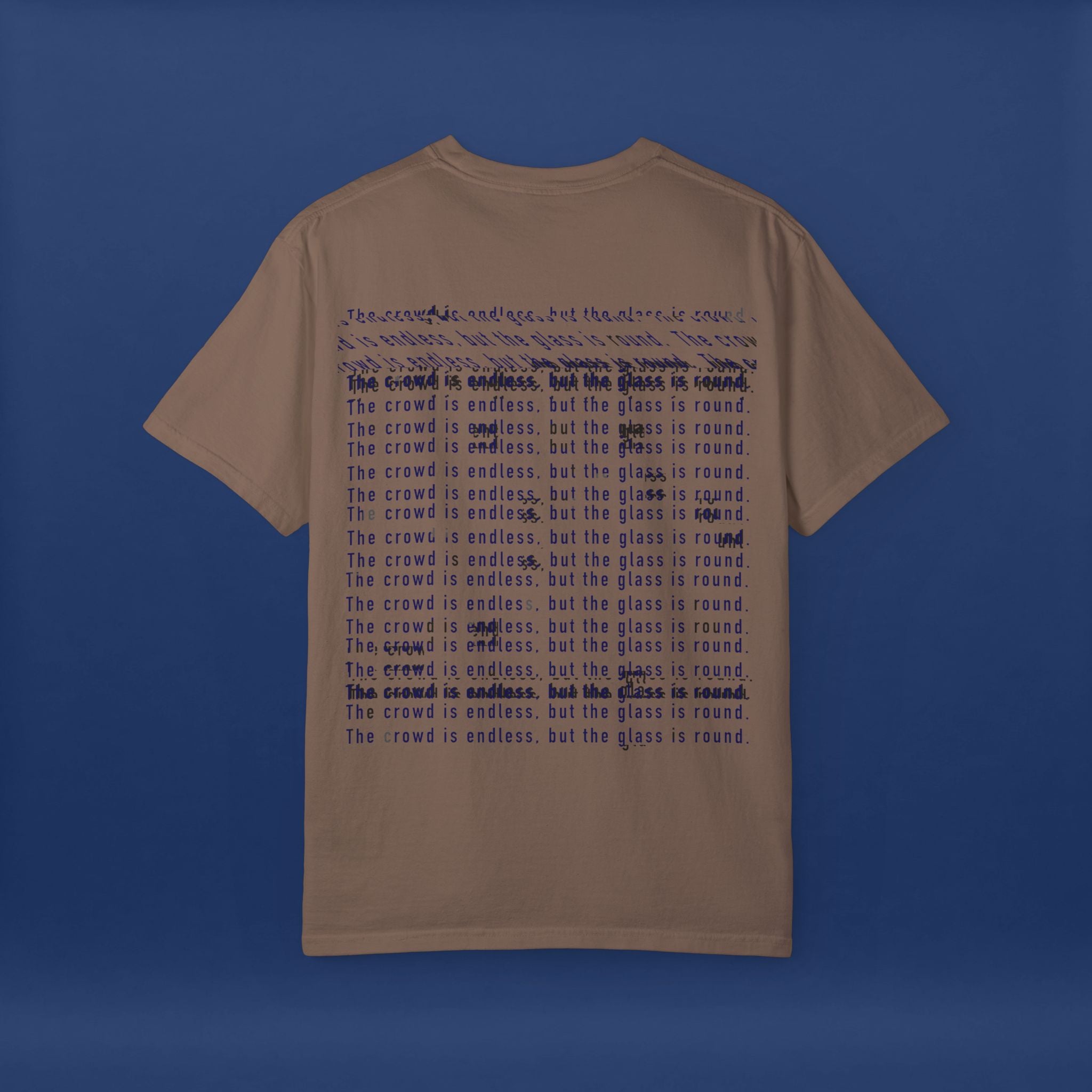 Digital Distortion Typography- Summer Short Sleeve Graphic Tee for Men & Women