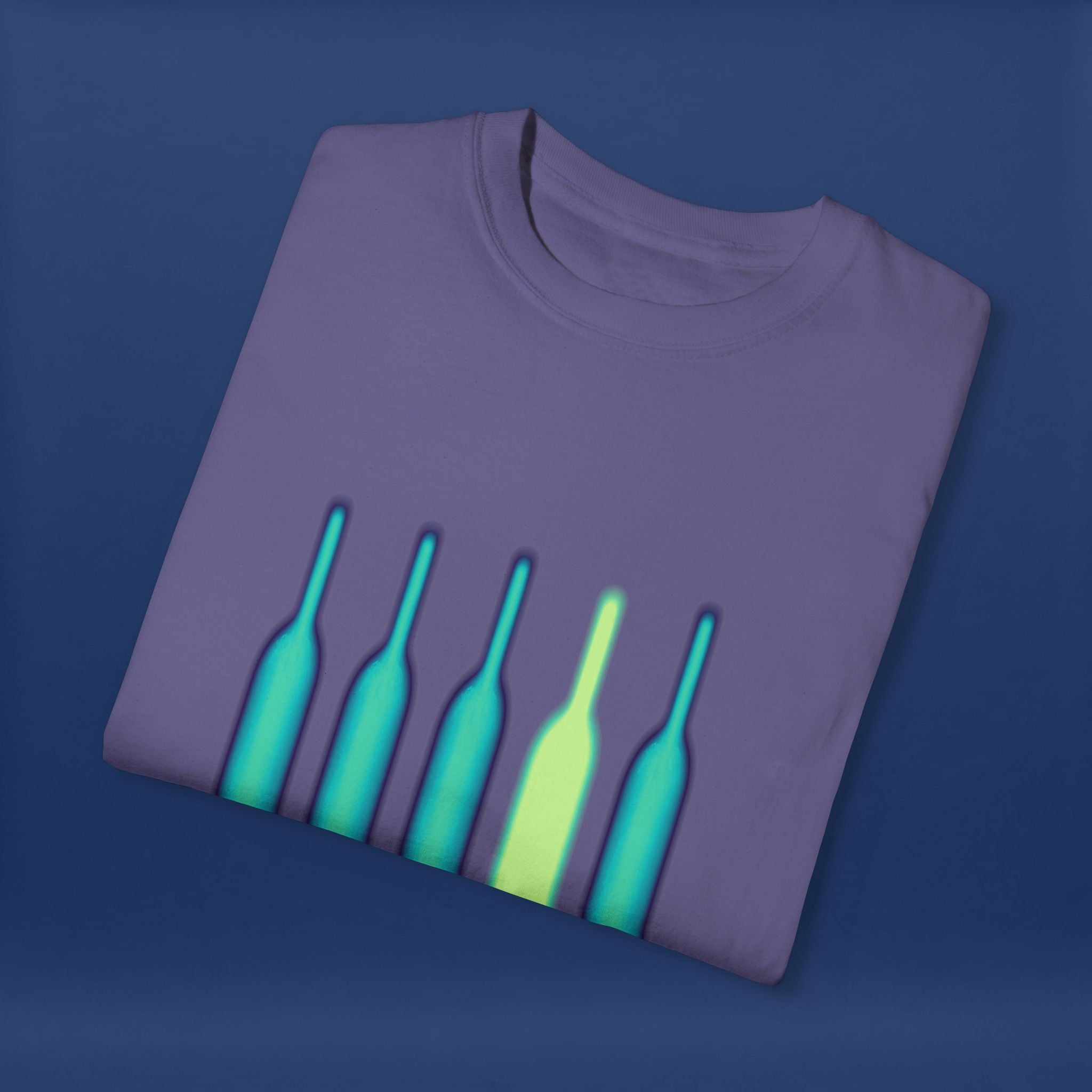 Cyberpunk Neon Vodka  Summer Short Sleeve Graphic Tee for Men & Women