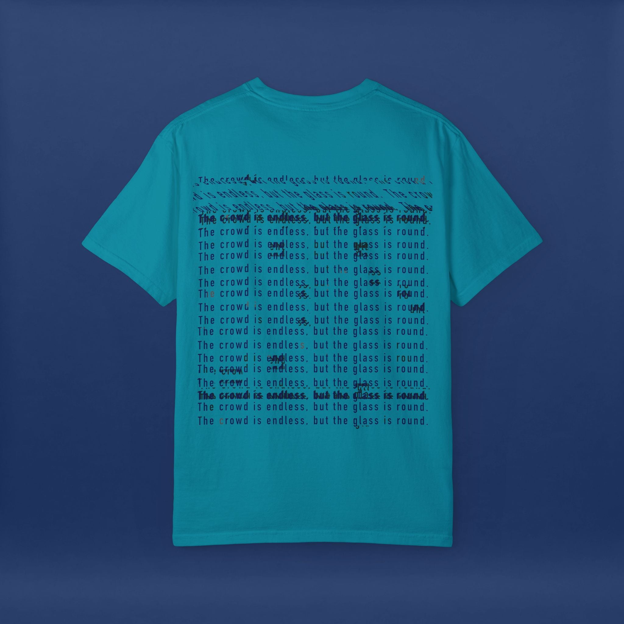 Digital Distortion Typography- Summer Short Sleeve Graphic Tee for Men & Women