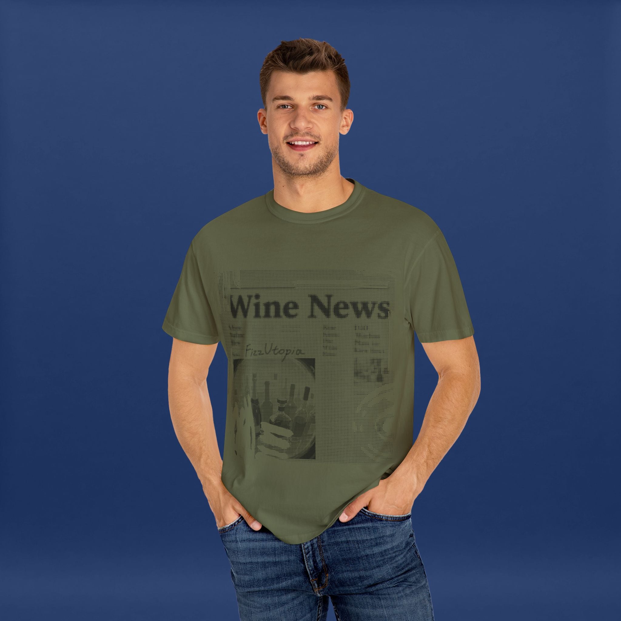 wine news - Summer Short Sleeve Graphic Tee for Men & Women（black）