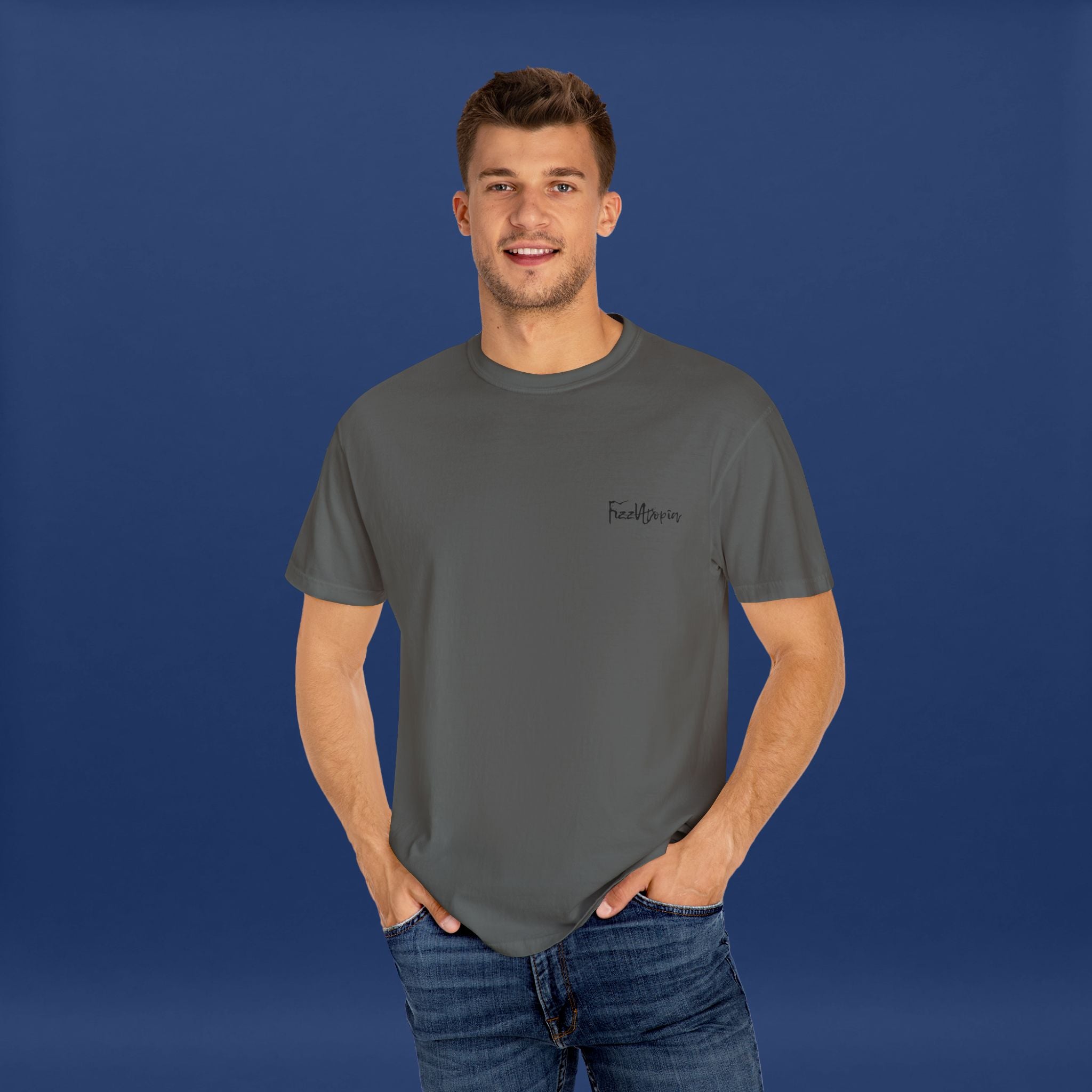 Digital Distortion Typography- Summer Short Sleeve Graphic Tee for Men & Women