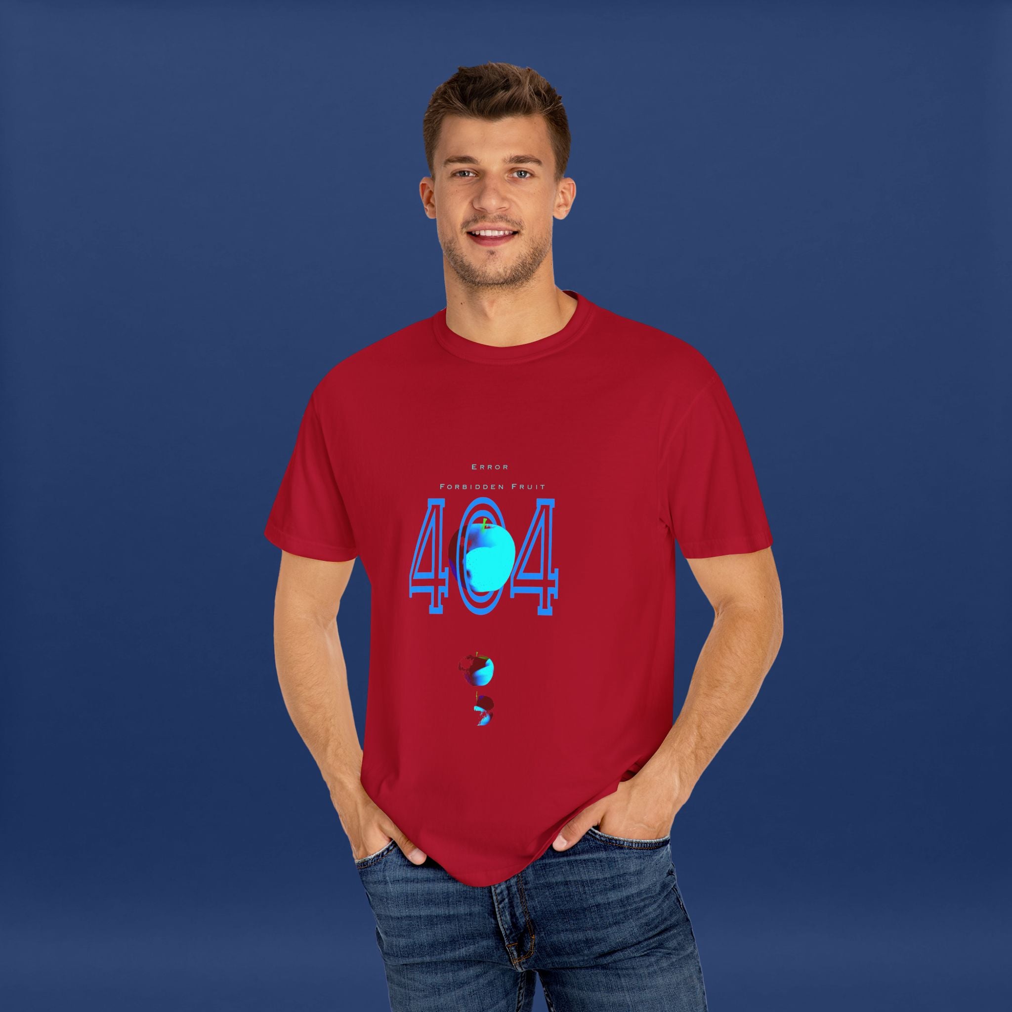 404apple T-Shirt - Summer Short Sleeve Graphic Tee for Men & Women