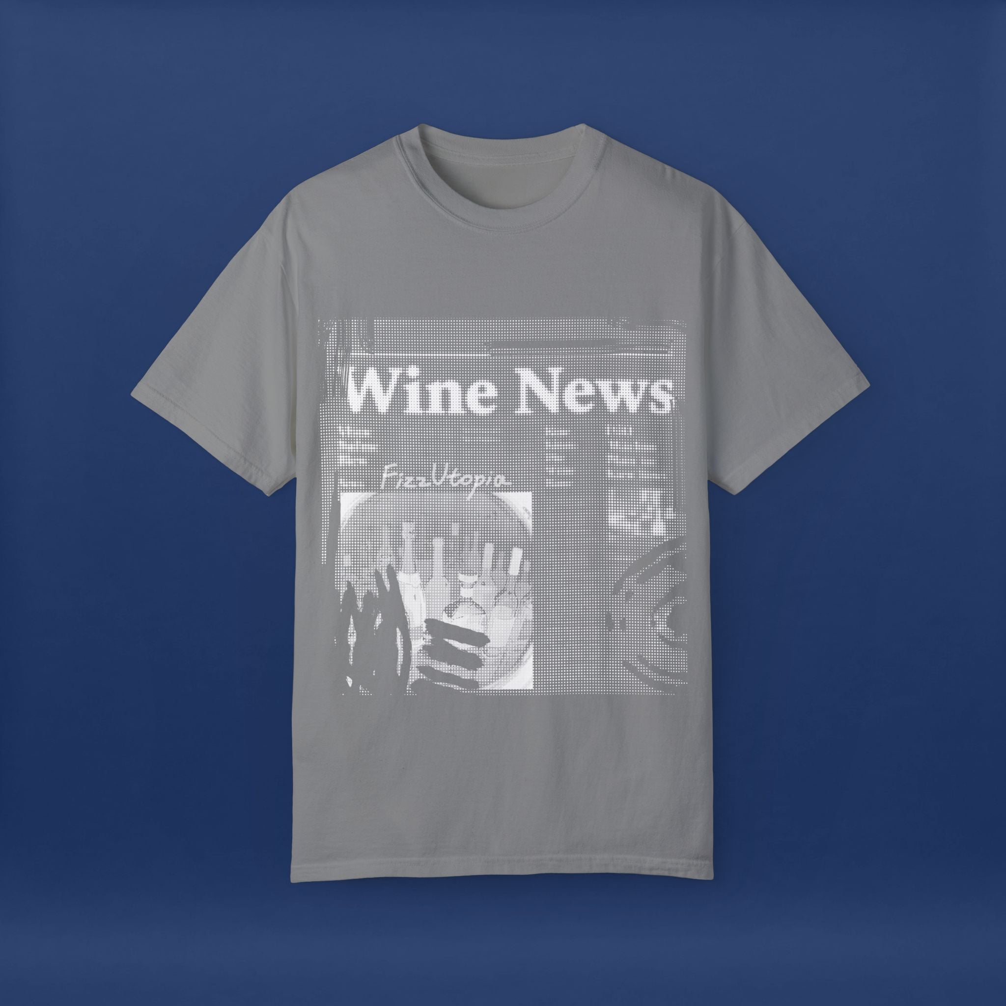 wine news - Summer Short Sleeve Graphic Tee for Men & Women（white）