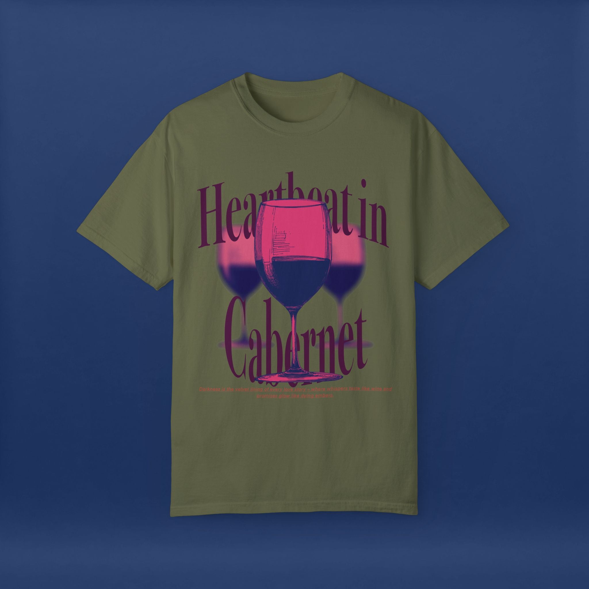 Red Wine Glass - Summer Short Sleeve Graphic Tee for Men & Women