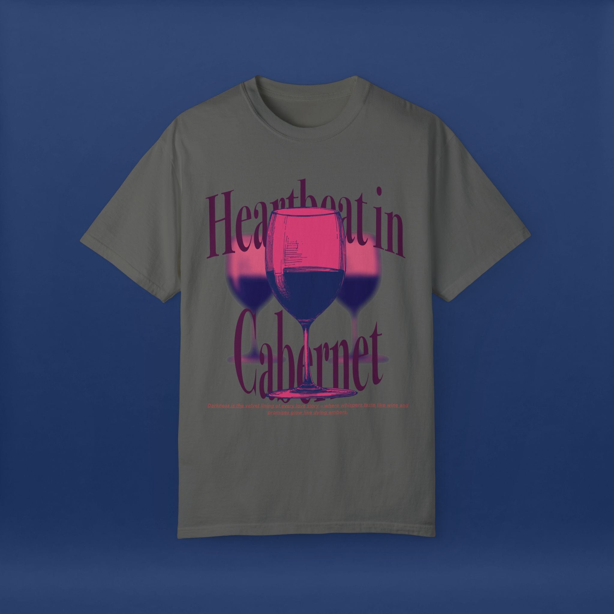 Red Wine Glass - Summer Short Sleeve Graphic Tee for Men & Women