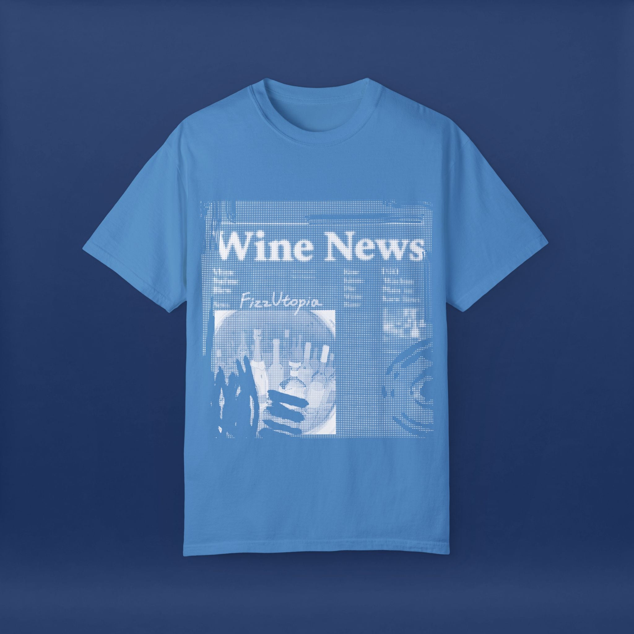 wine news - Summer Short Sleeve Graphic Tee for Men & Women（white）