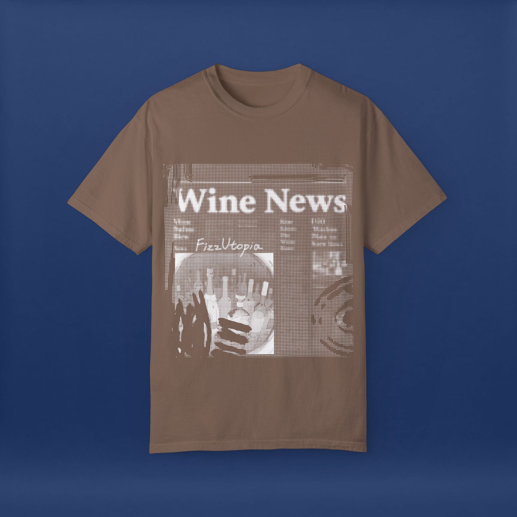 wine news - Summer Short Sleeve Graphic Tee for Men & Women（white）