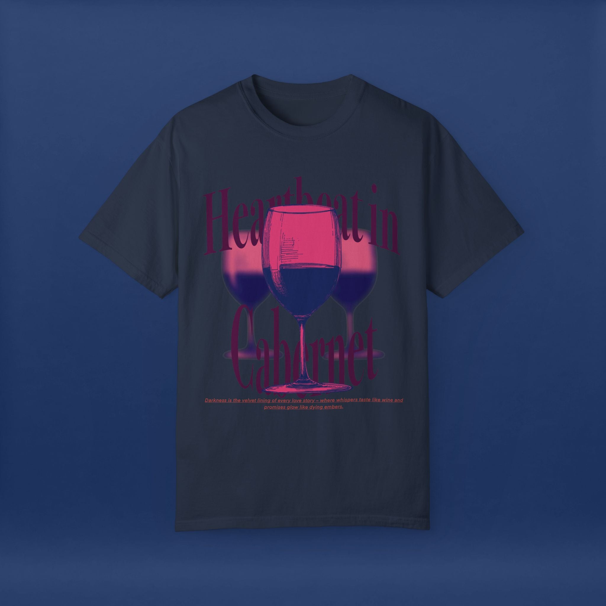 Red Wine Glass - Summer Short Sleeve Graphic Tee for Men & Women