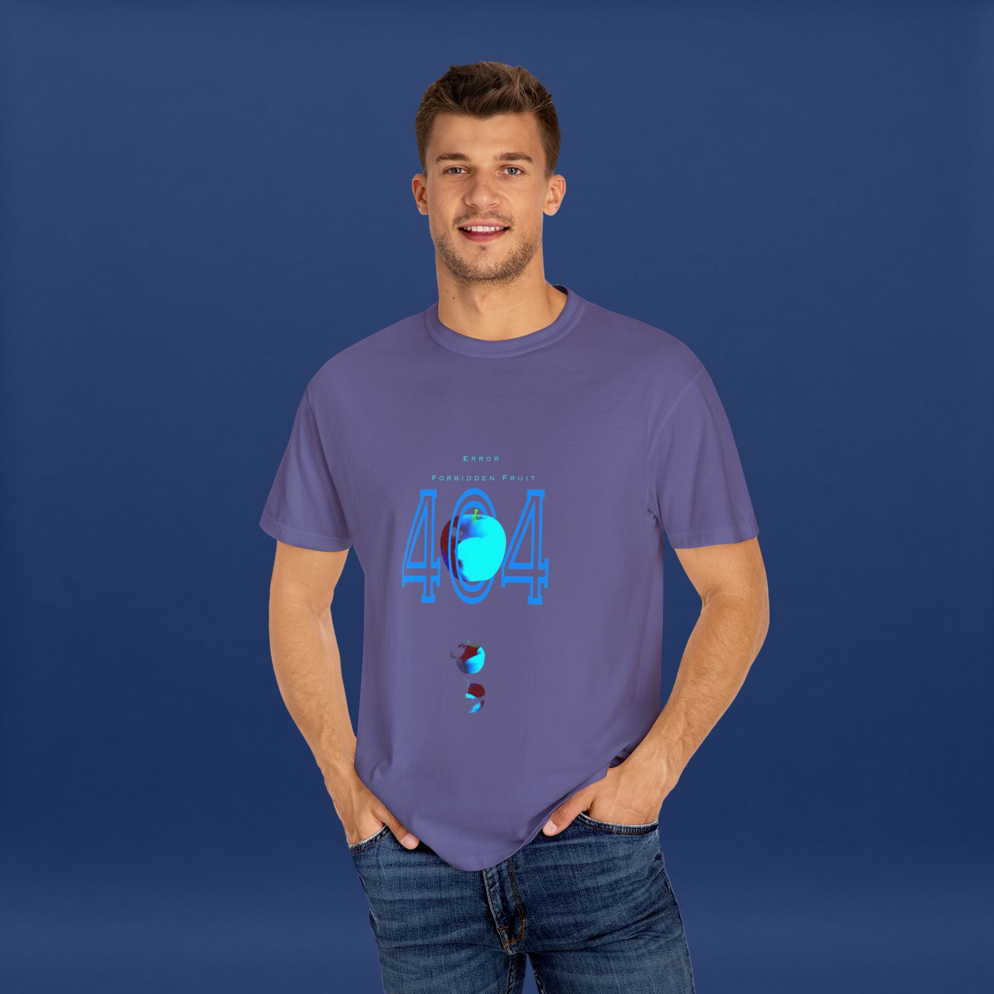 404apple T-Shirt - Summer Short Sleeve Graphic Tee for Men & Women