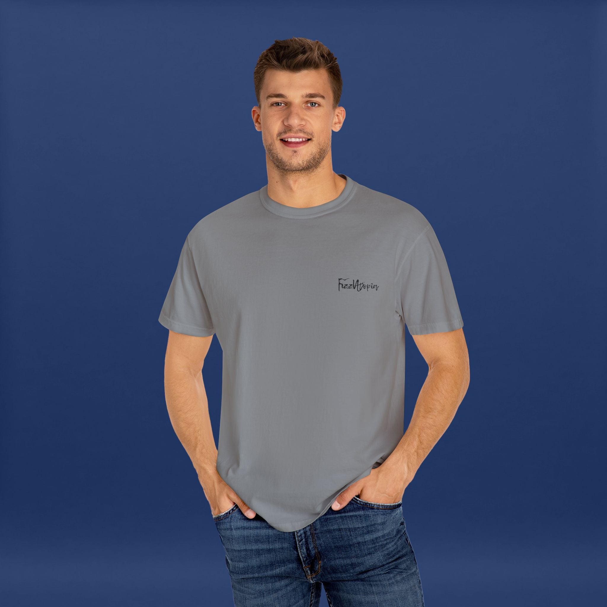 Digital Distortion Typography- Summer Short Sleeve Graphic Tee for Men & Women
