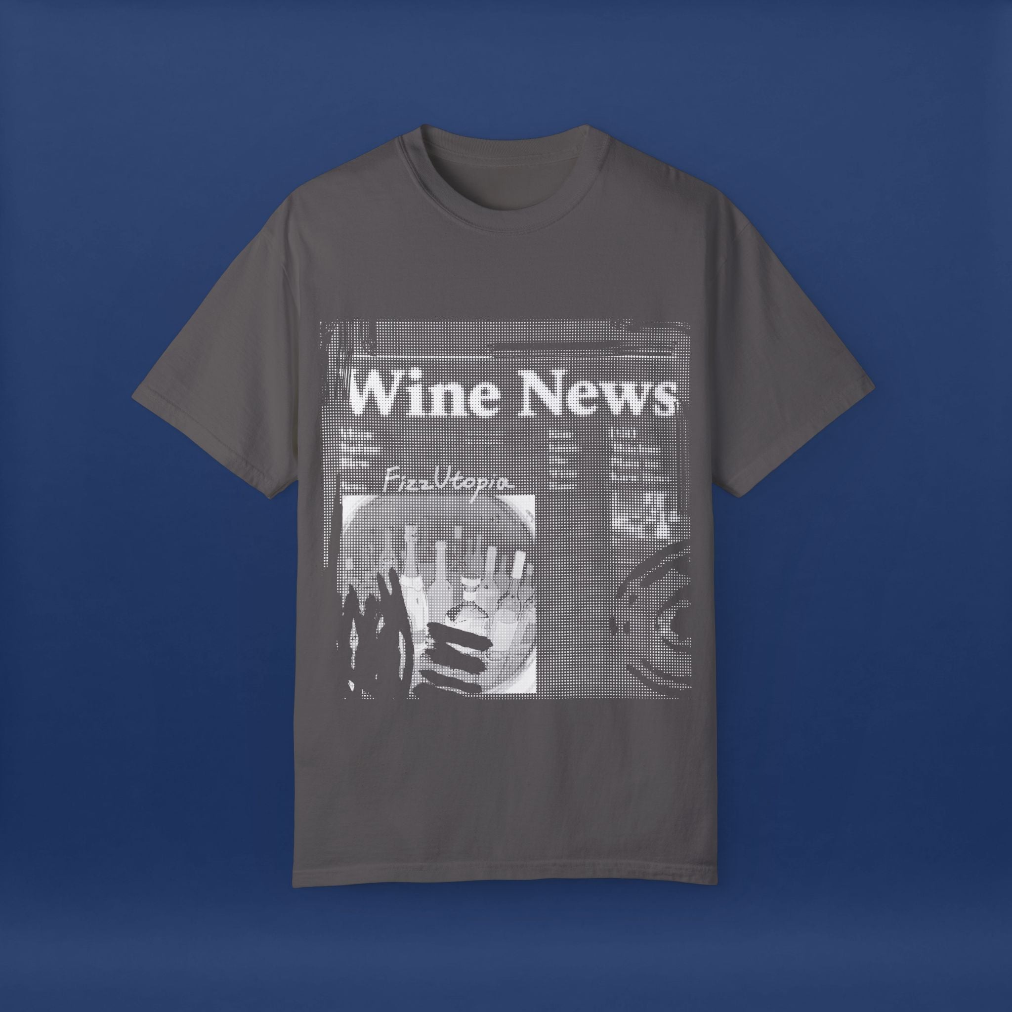 wine news - Summer Short Sleeve Graphic Tee for Men & Women（white）