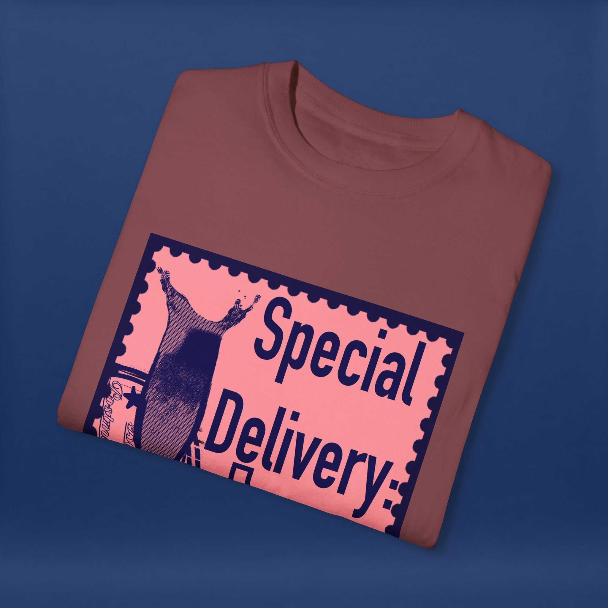 Happy Champagne Stamp- Summer Short Sleeve Graphic Tee for Men & Women