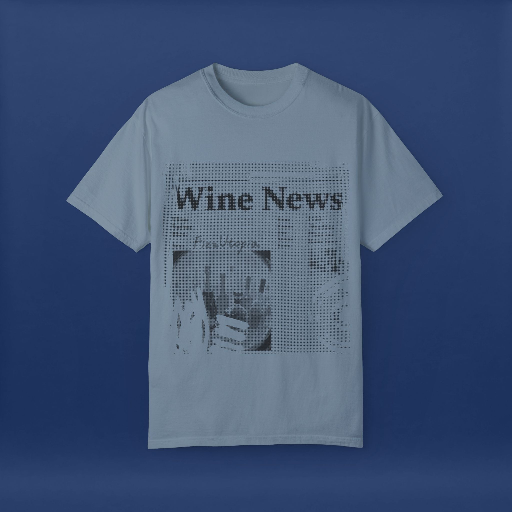wine news - Summer Short Sleeve Graphic Tee for Men & Women（black）