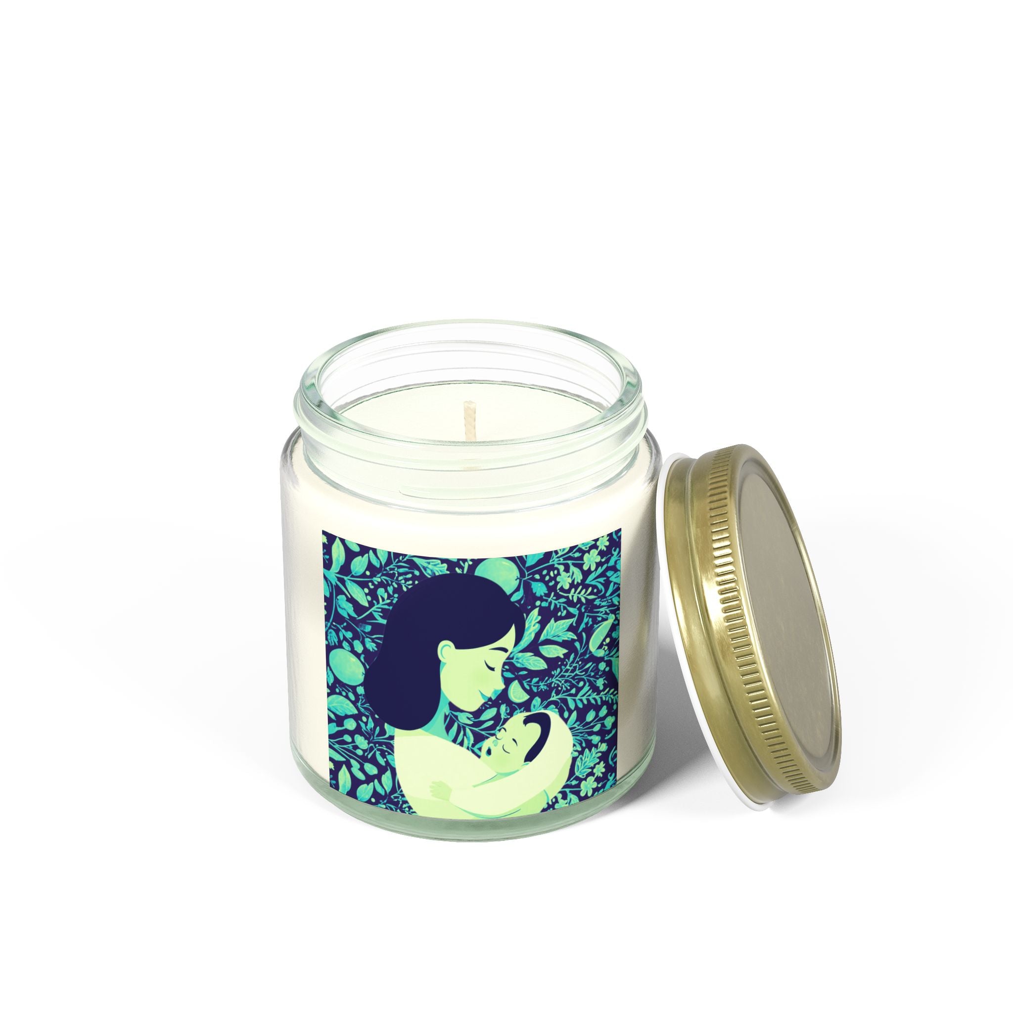 Copy of Copy of Scented Candle - Coconut Apricot Wax, Floral Mother's Love Design