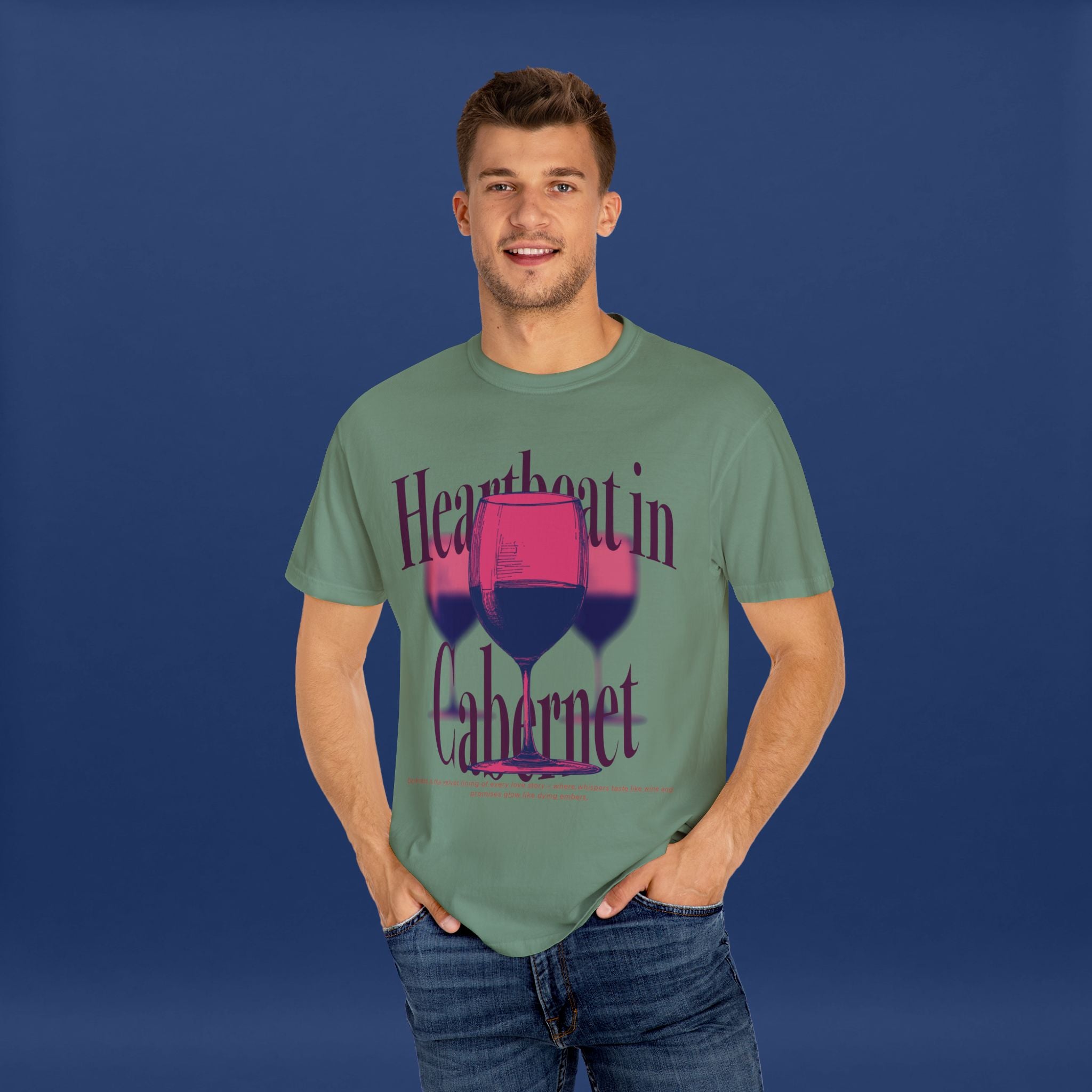Red Wine Glass - Summer Short Sleeve Graphic Tee for Men & Women