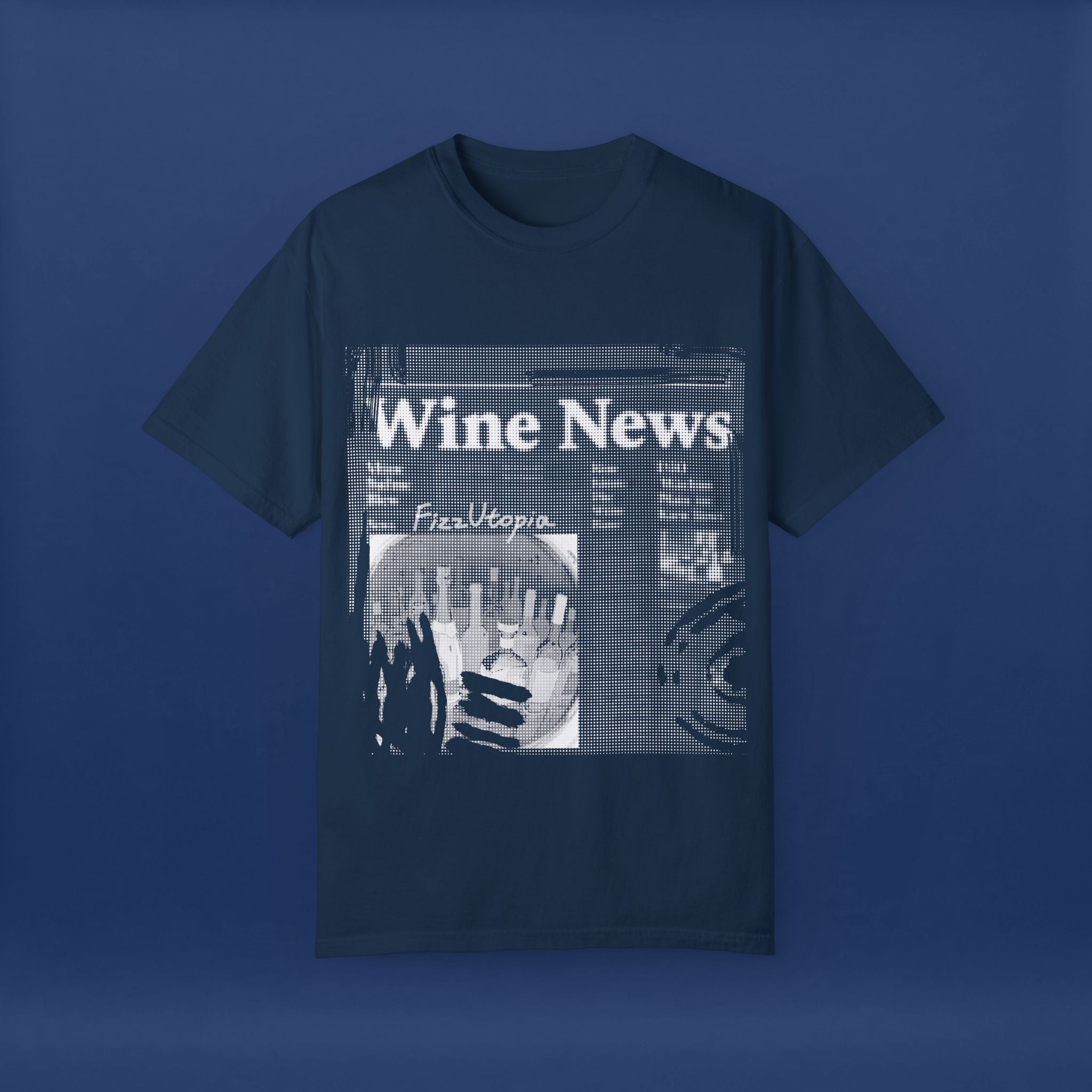 wine news - Summer Short Sleeve Graphic Tee for Men & Women（white）