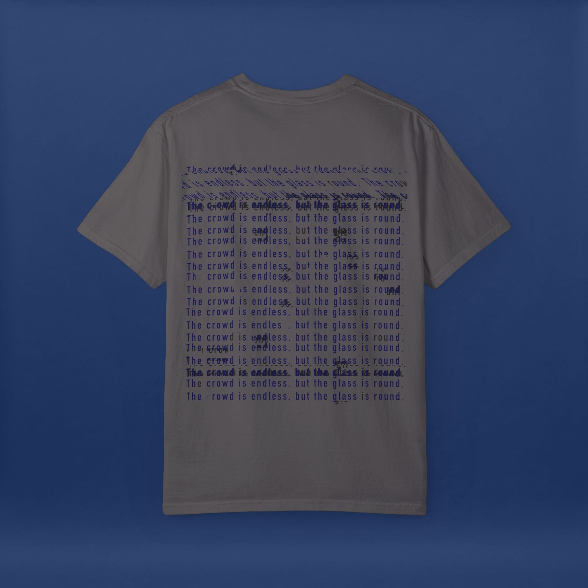 Digital Distortion Typography- Summer Short Sleeve Graphic Tee for Men & Women