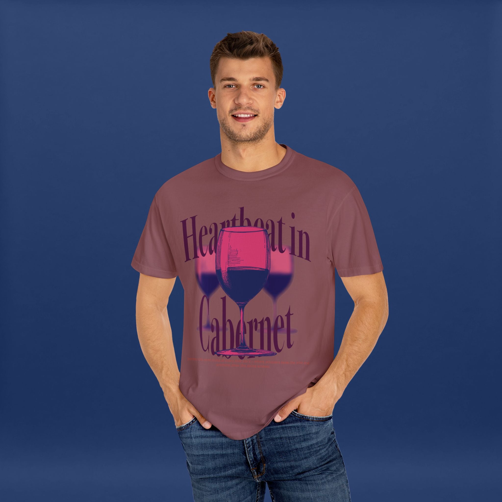 Red Wine Glass - Summer Short Sleeve Graphic Tee for Men & Women