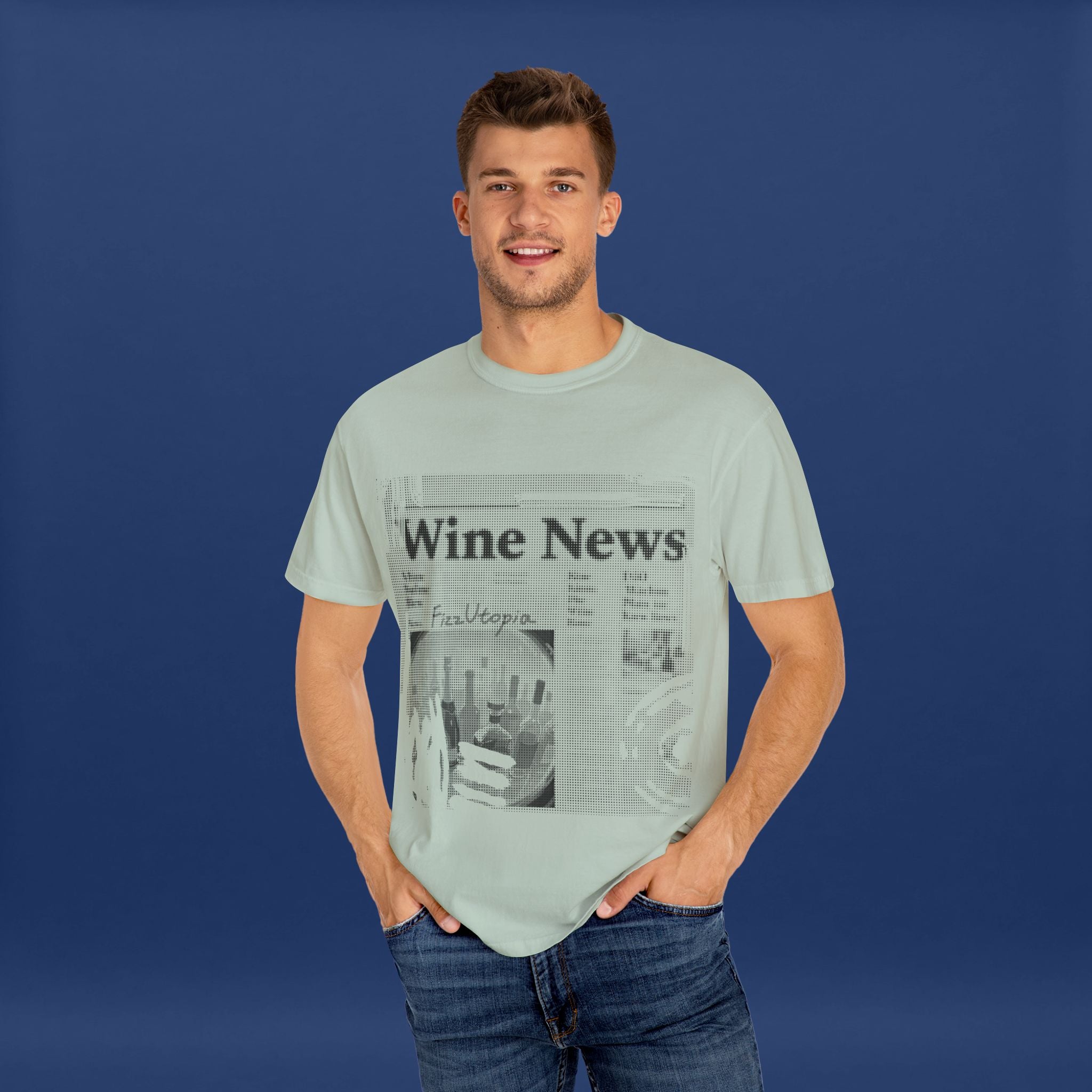 wine news - Summer Short Sleeve Graphic Tee for Men & Women（black）