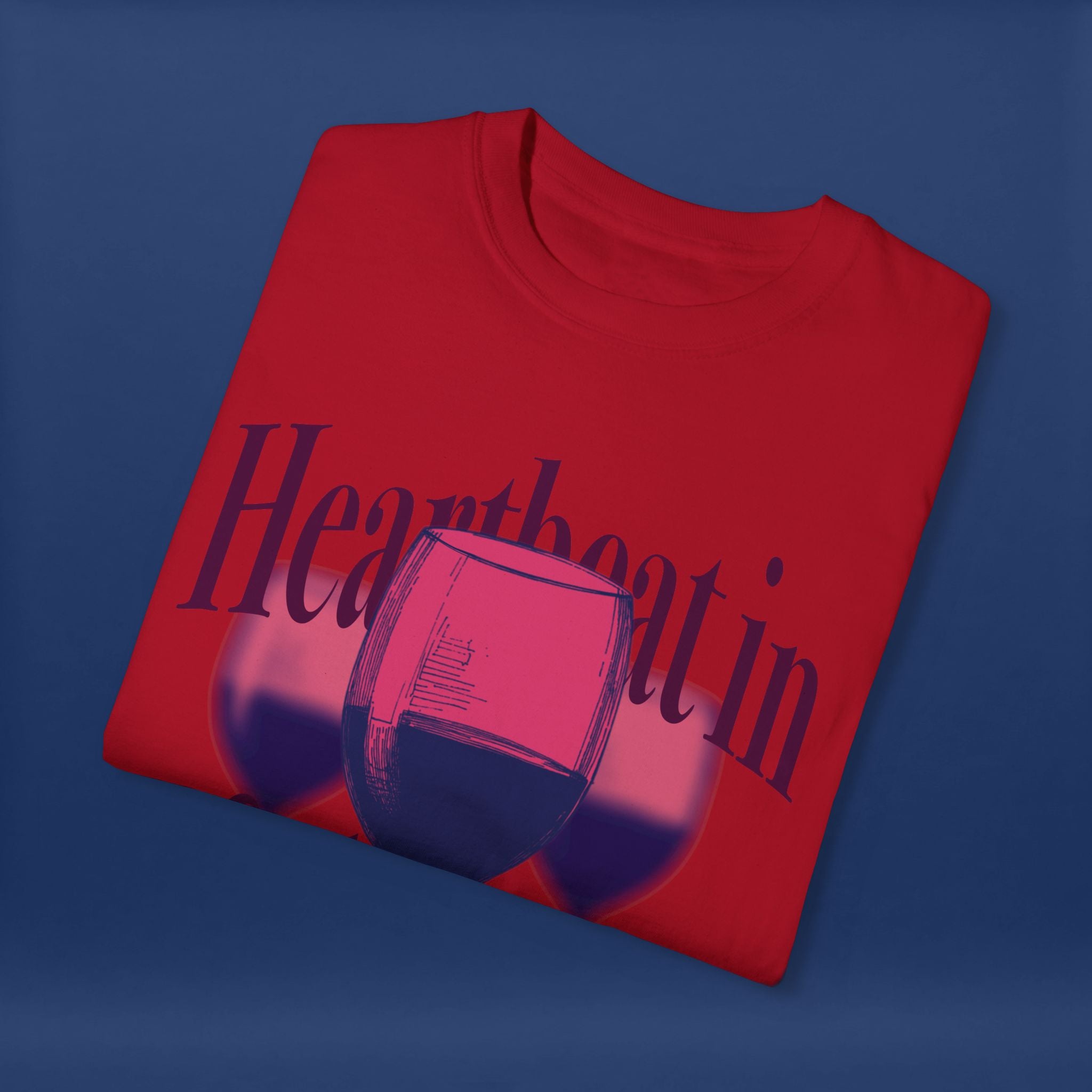 Red Wine Glass - Summer Short Sleeve Graphic Tee for Men & Women