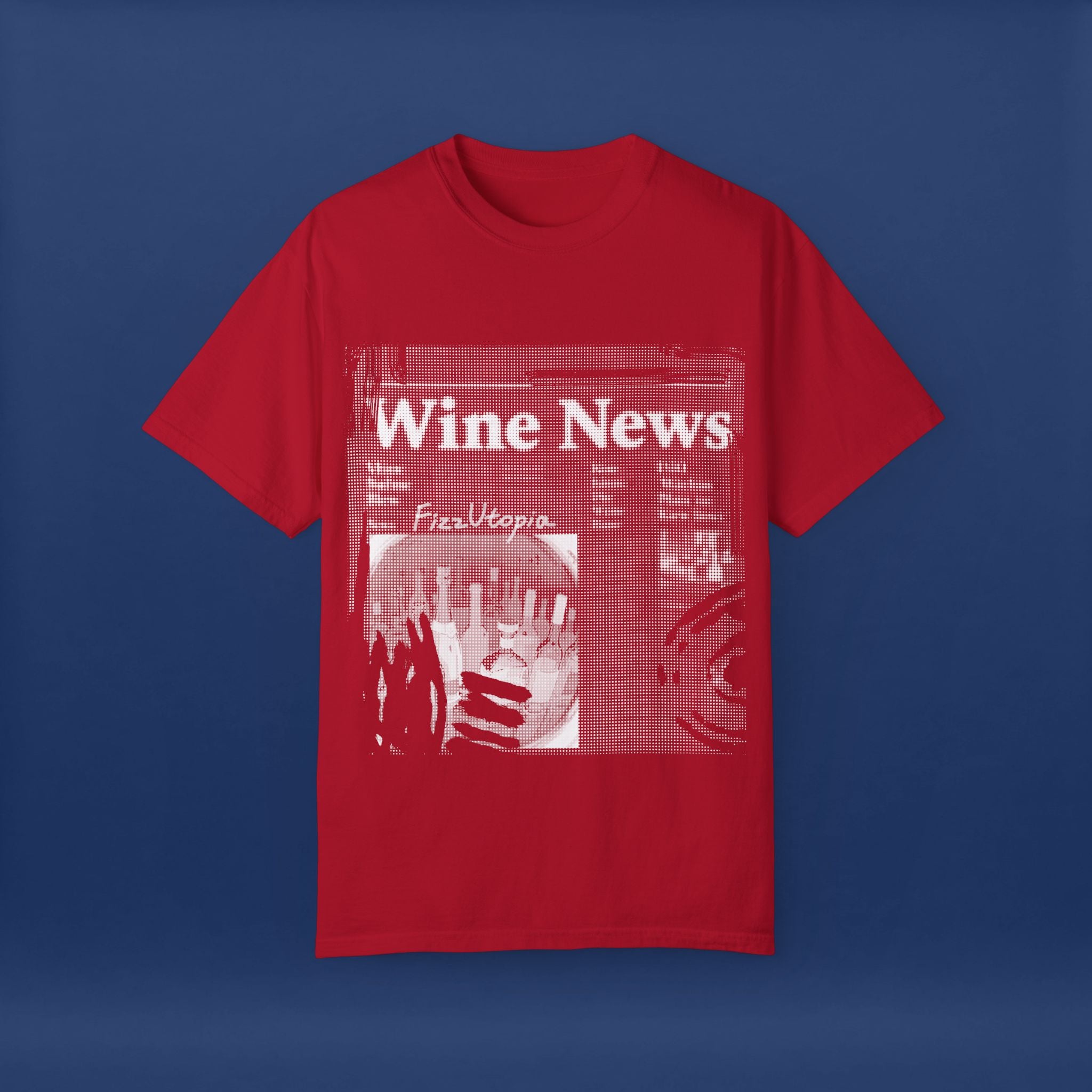 wine news - Summer Short Sleeve Graphic Tee for Men & Women（white）