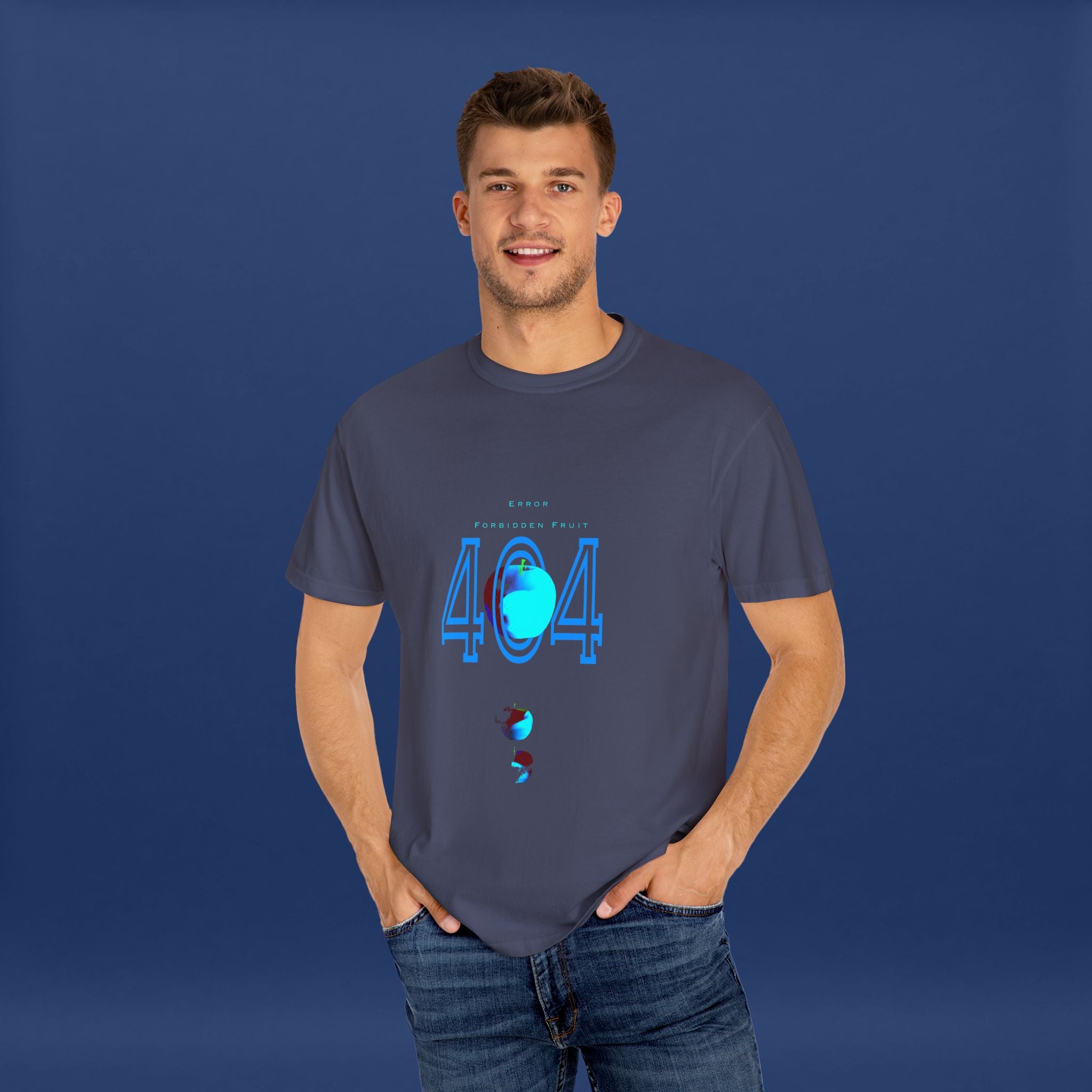 404apple T-Shirt - Summer Short Sleeve Graphic Tee for Men & Women
