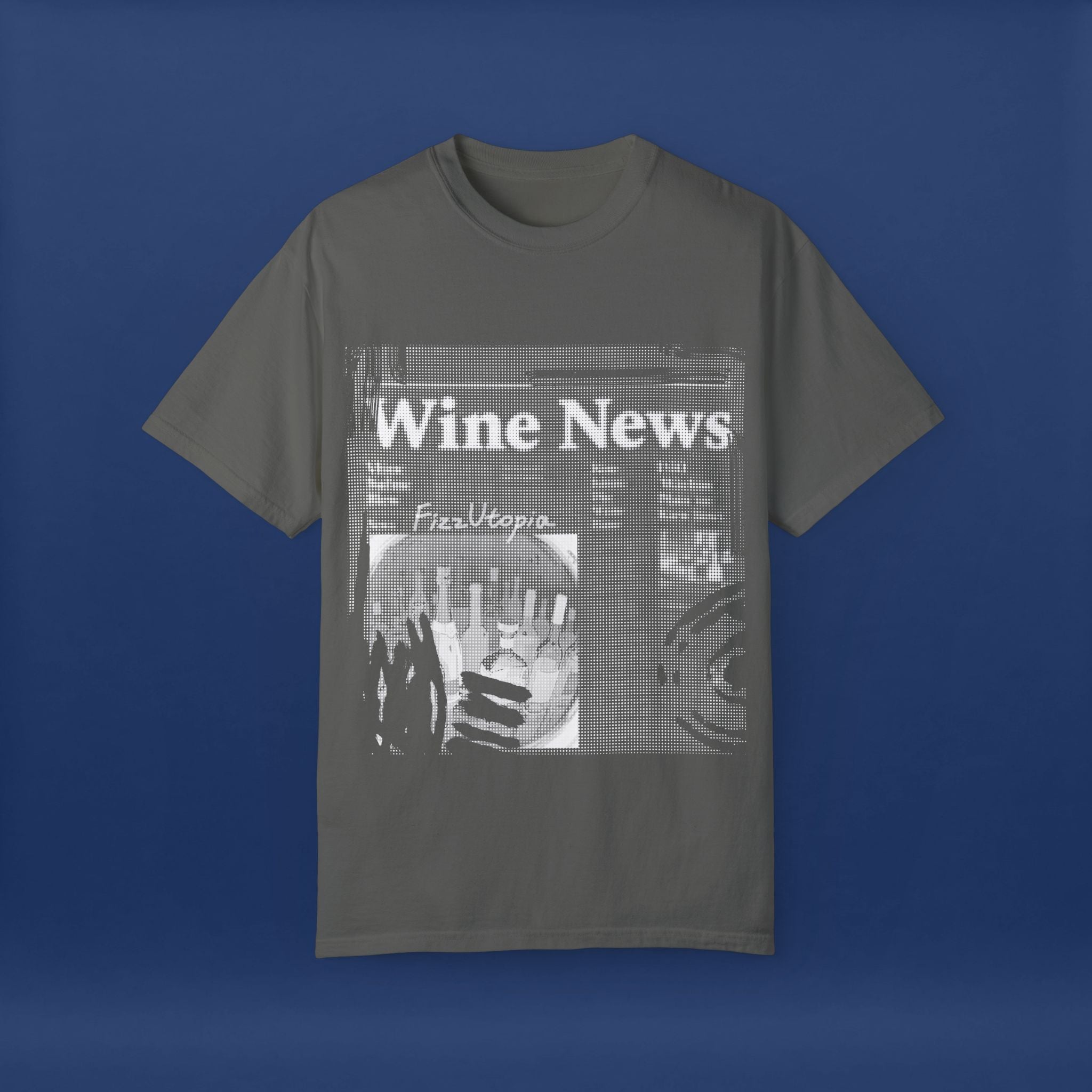 wine news - Summer Short Sleeve Graphic Tee for Men & Women（white）