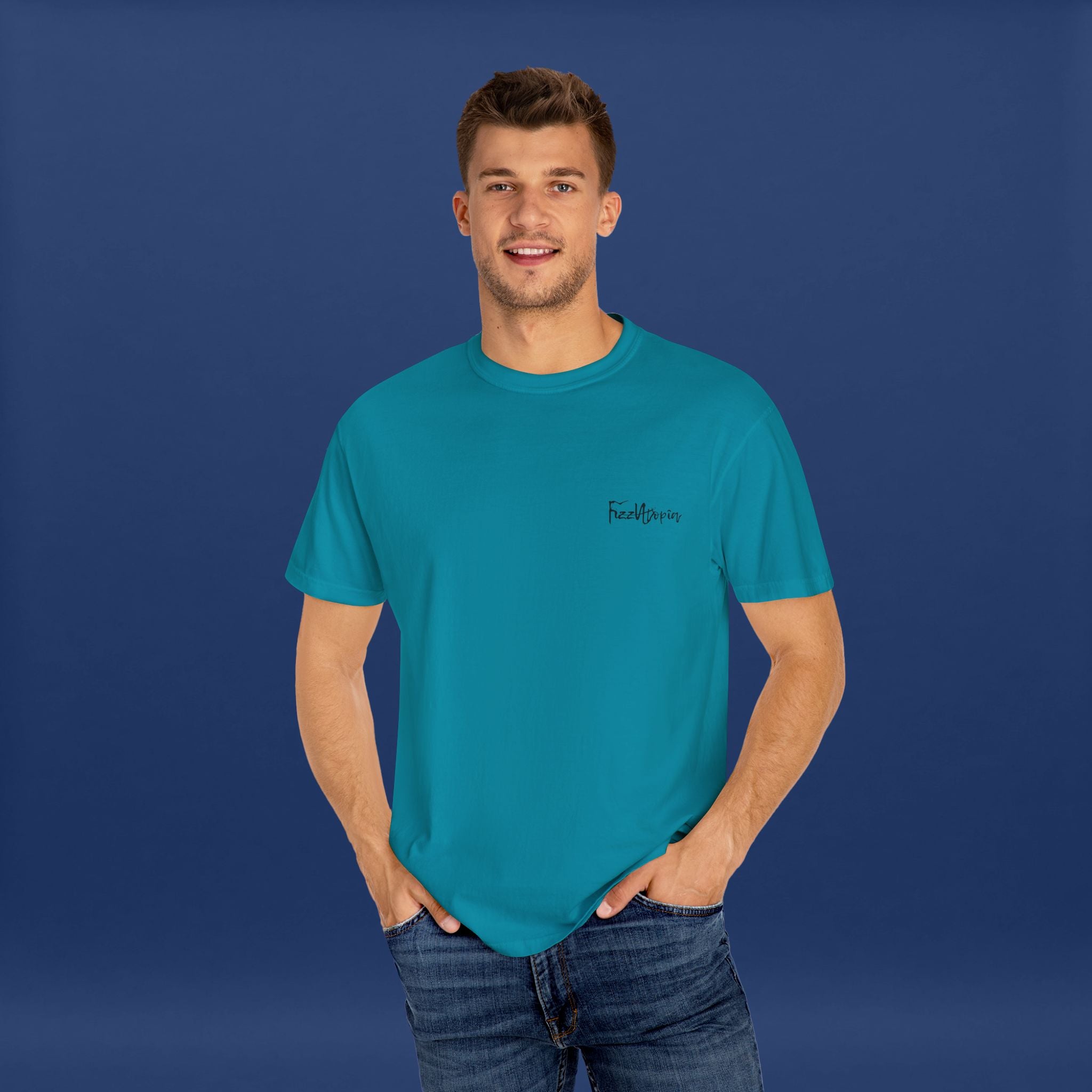 Digital Distortion Typography- Summer Short Sleeve Graphic Tee for Men & Women