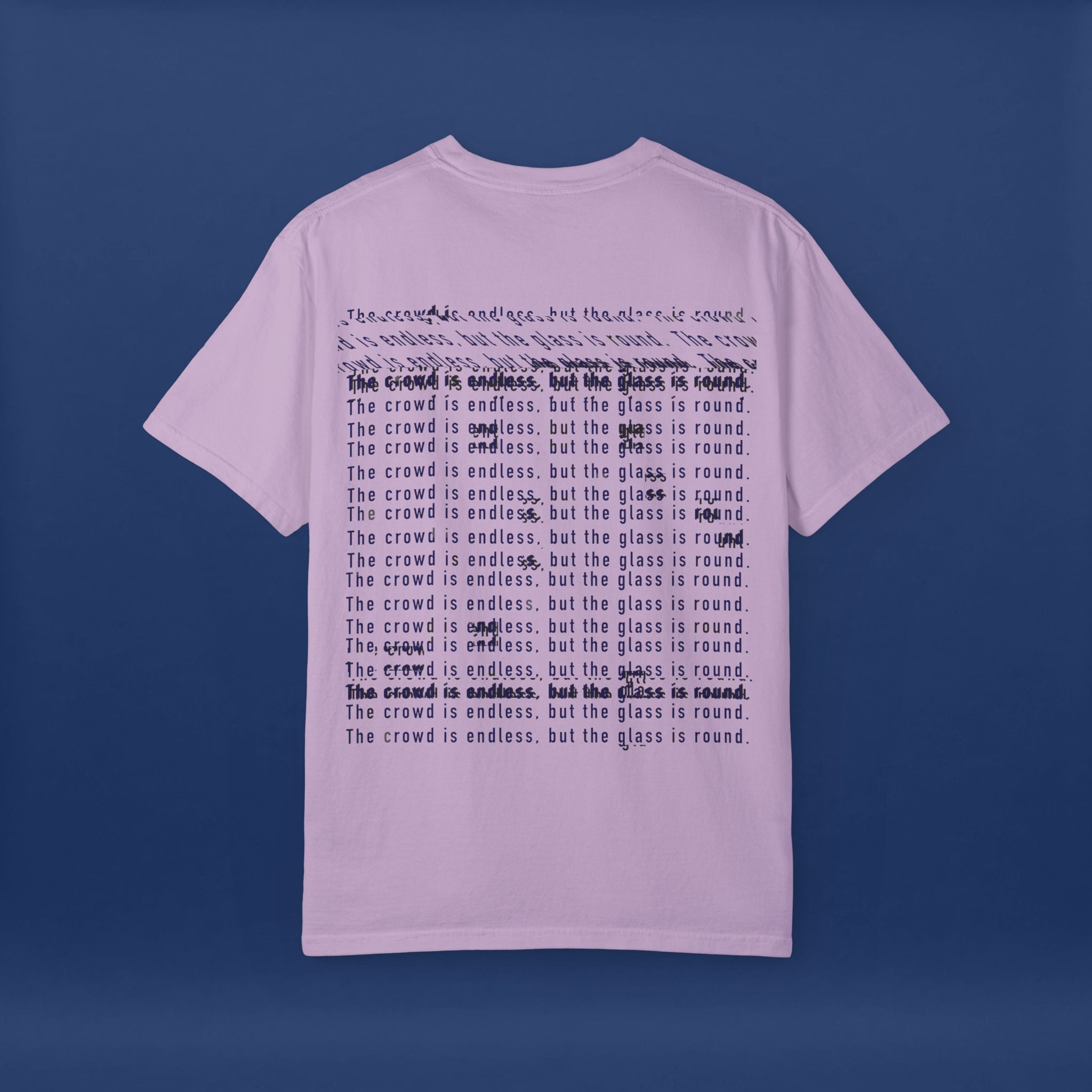 Digital Distortion Typography- Summer Short Sleeve Graphic Tee for Men & Women
