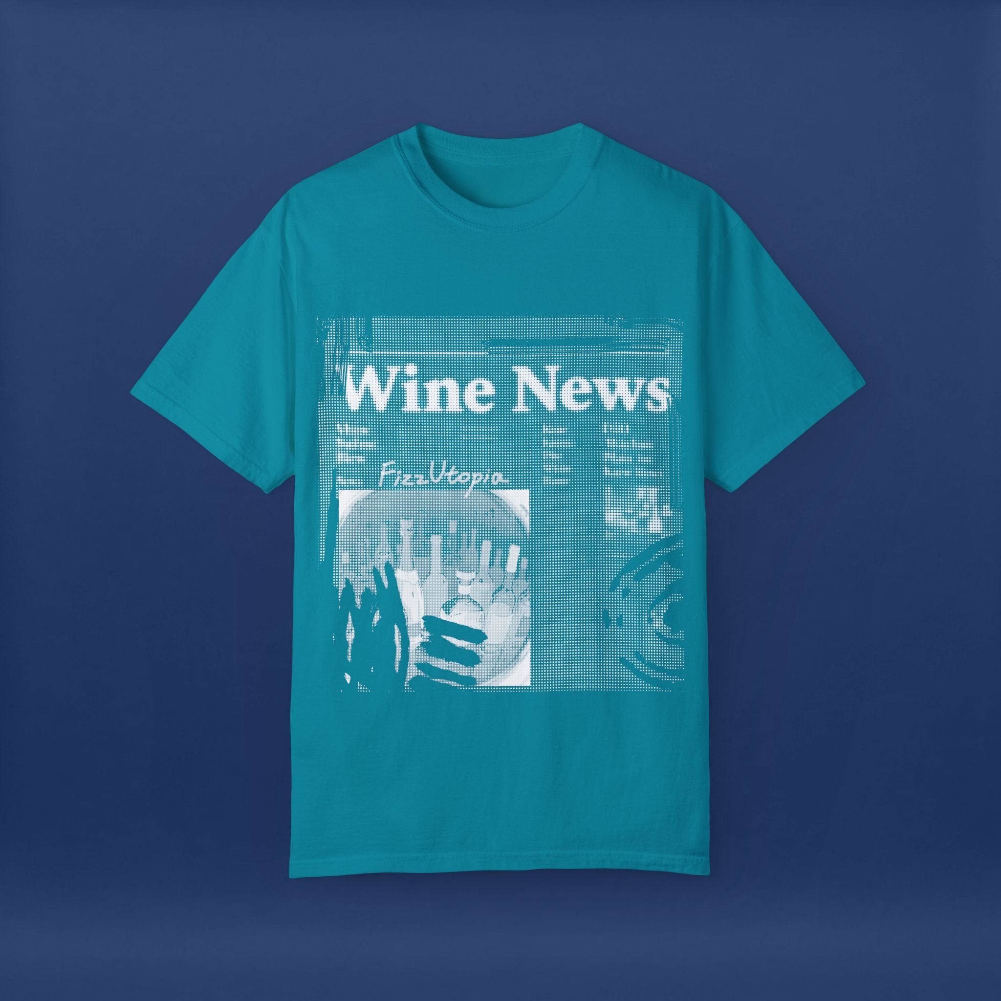 wine news - Summer Short Sleeve Graphic Tee for Men & Women（white）