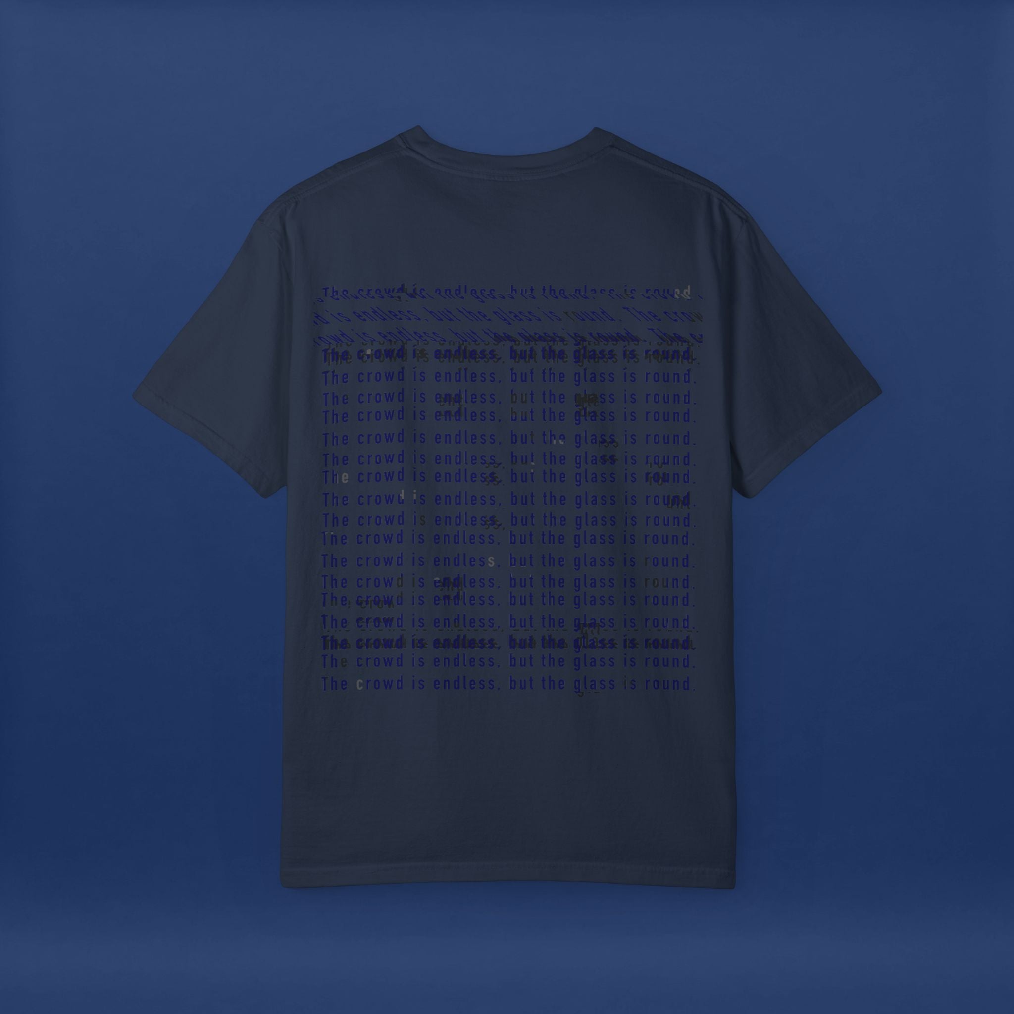 Digital Distortion Typography- Summer Short Sleeve Graphic Tee for Men & Women