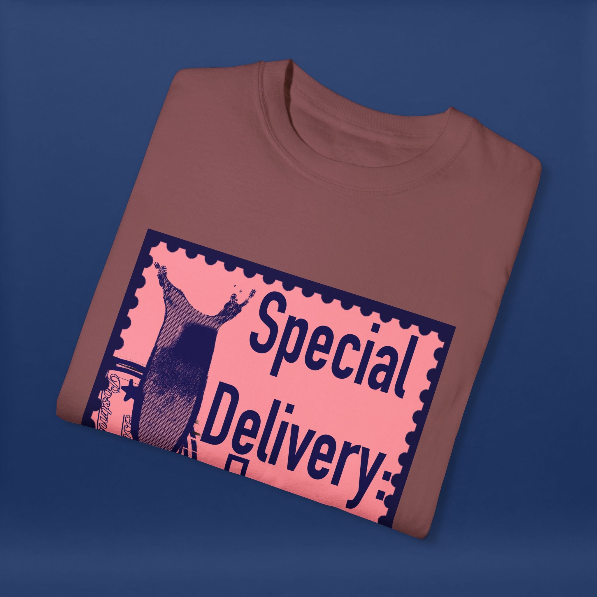 Happy Champagne Stamp- Summer Short Sleeve Graphic Tee for Men & Women