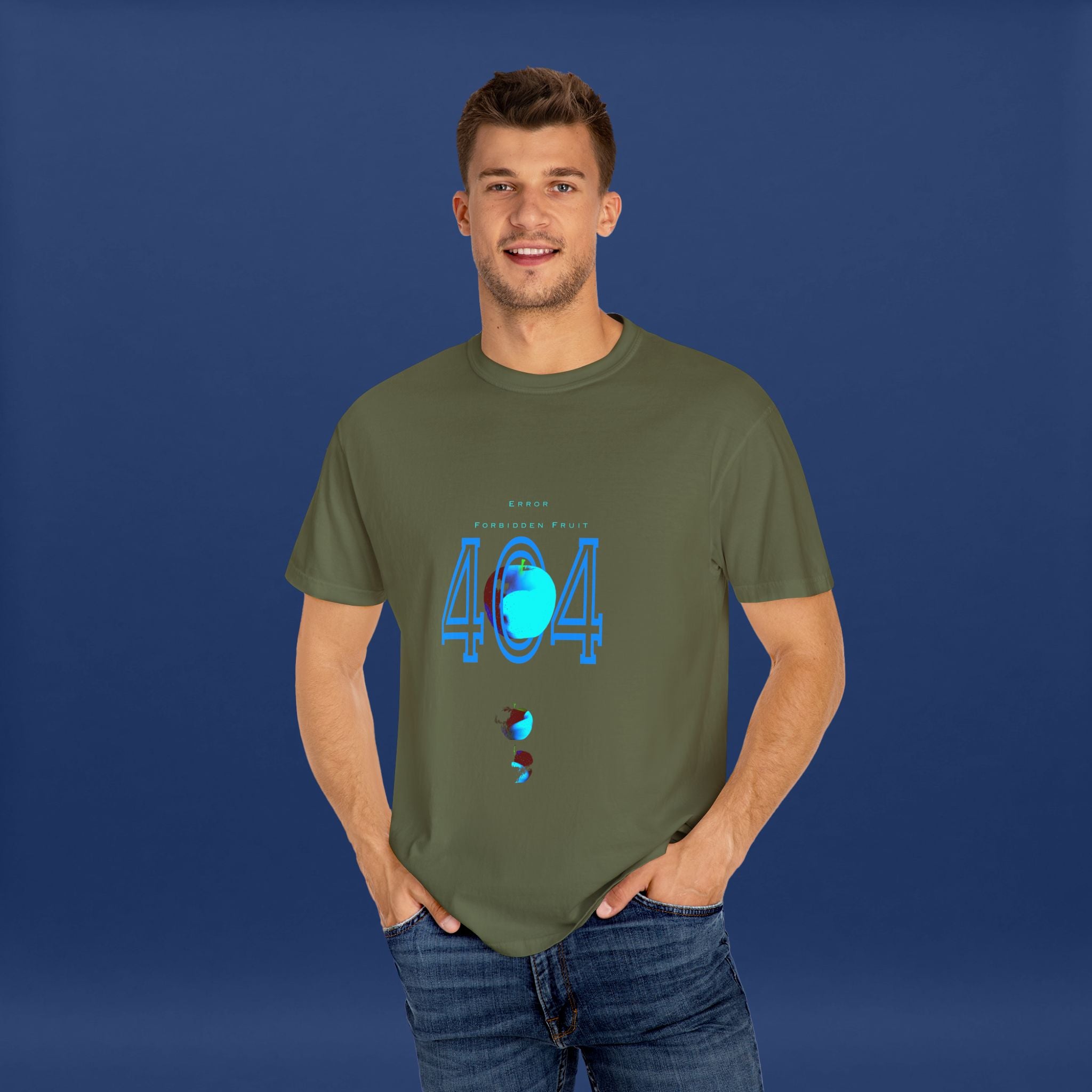 404apple T-Shirt - Summer Short Sleeve Graphic Tee for Men & Women