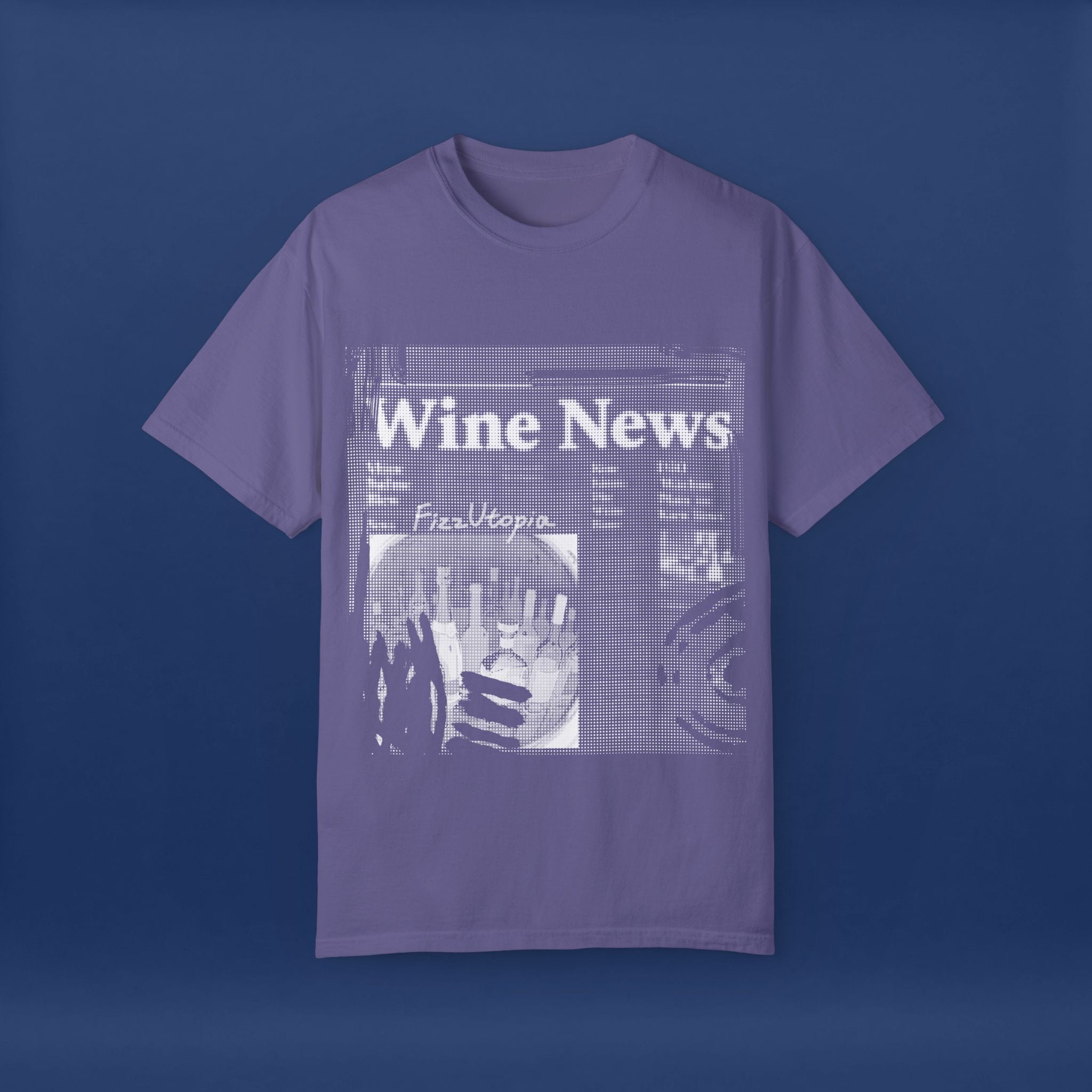 wine news - Summer Short Sleeve Graphic Tee for Men & Women（white）