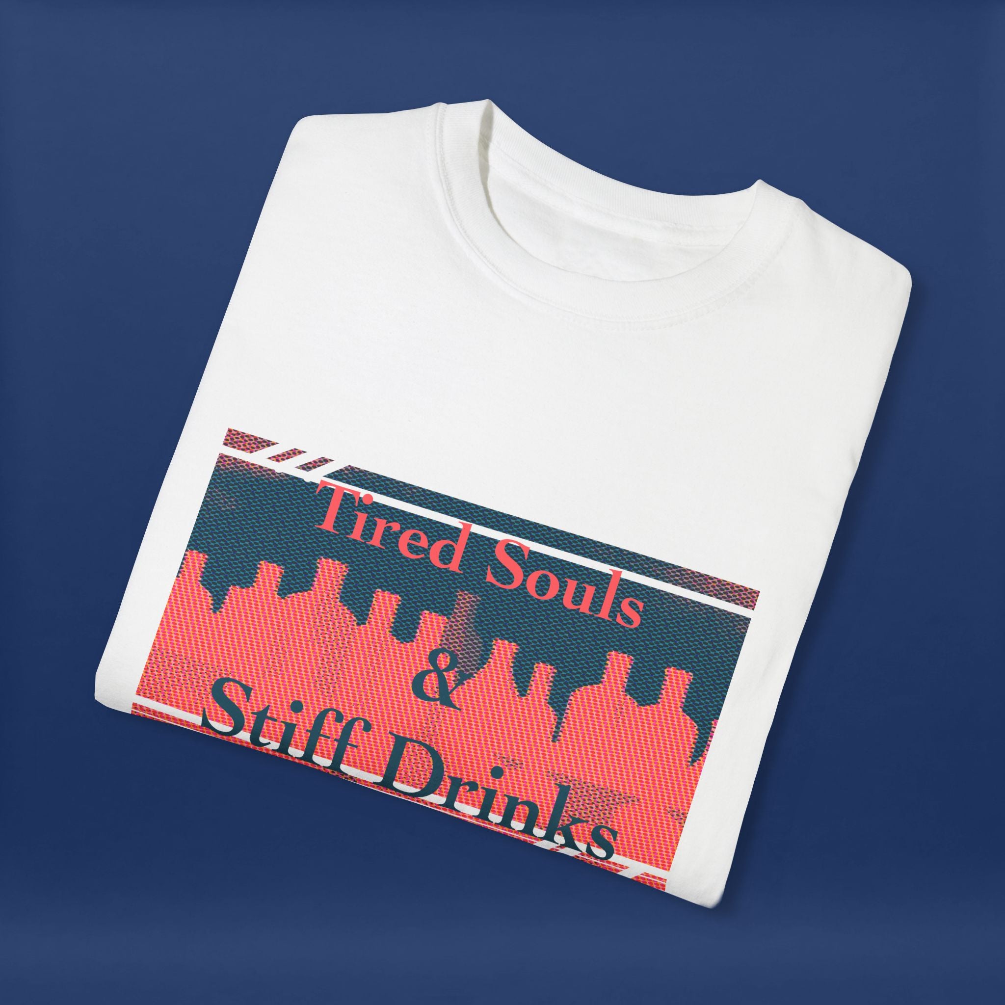 Pop Art Style Liquor Bottle - Summer Short Sleeve Graphic Tee for Men & Women