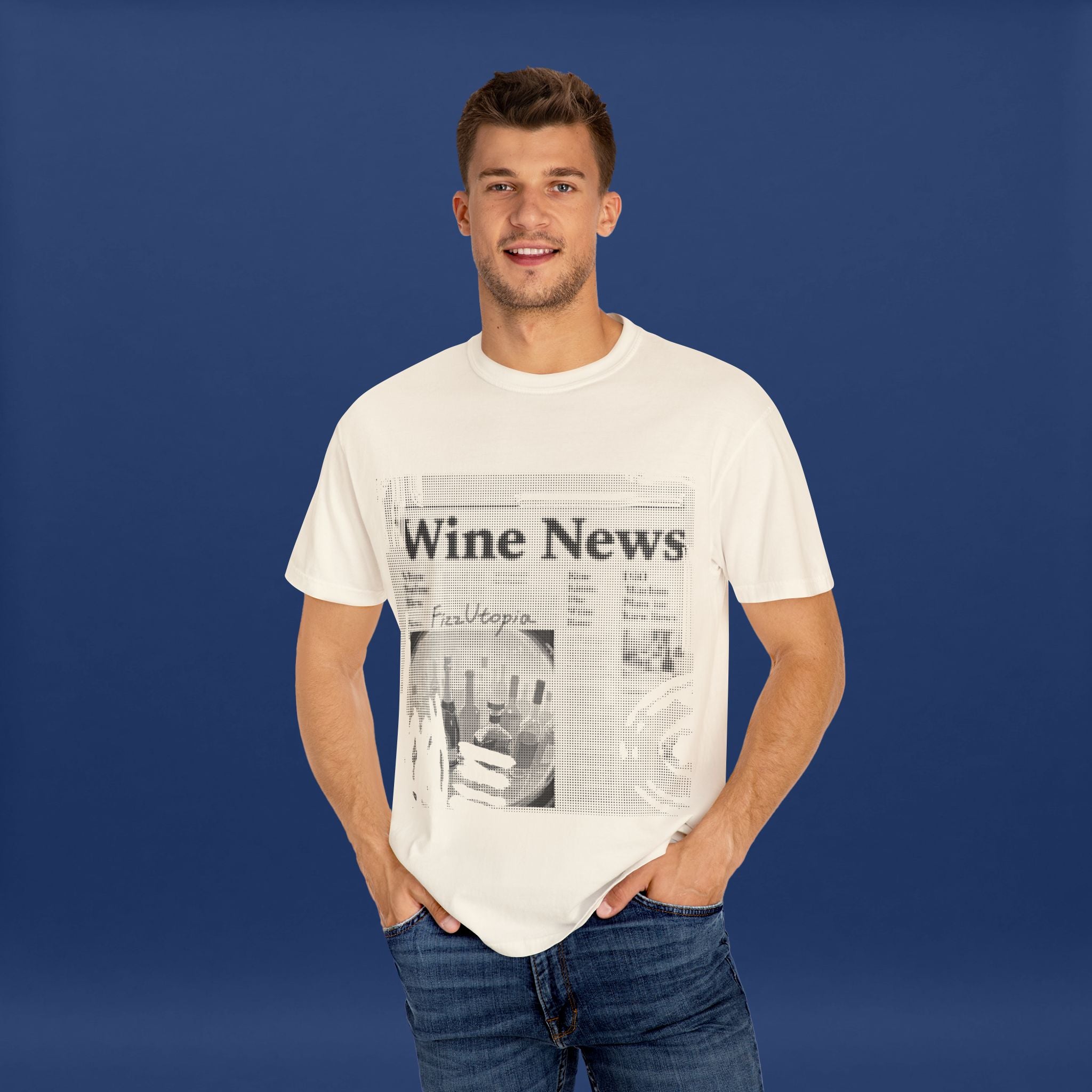 wine news - Summer Short Sleeve Graphic Tee for Men & Women（black）