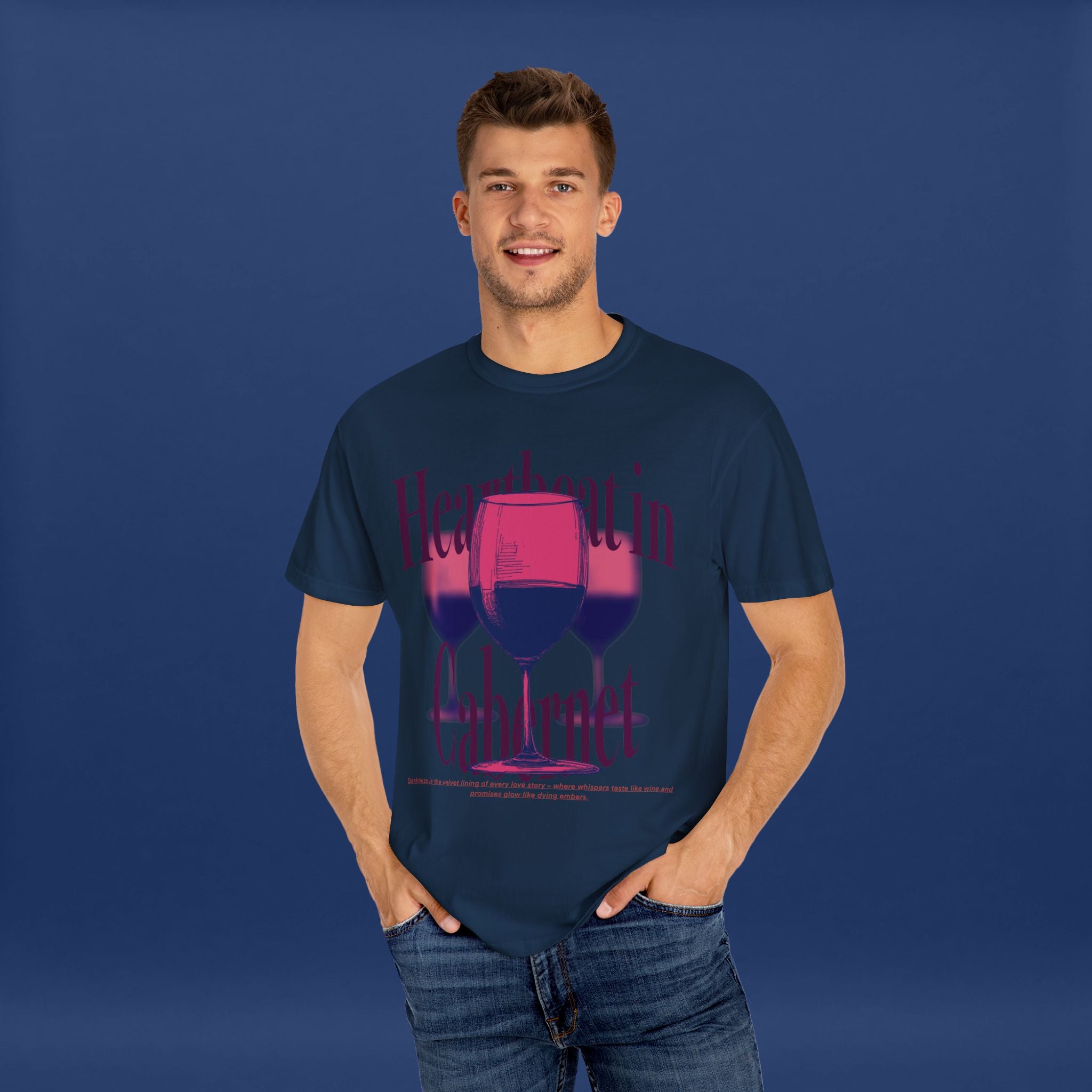 Red Wine Glass - Summer Short Sleeve Graphic Tee for Men & Women