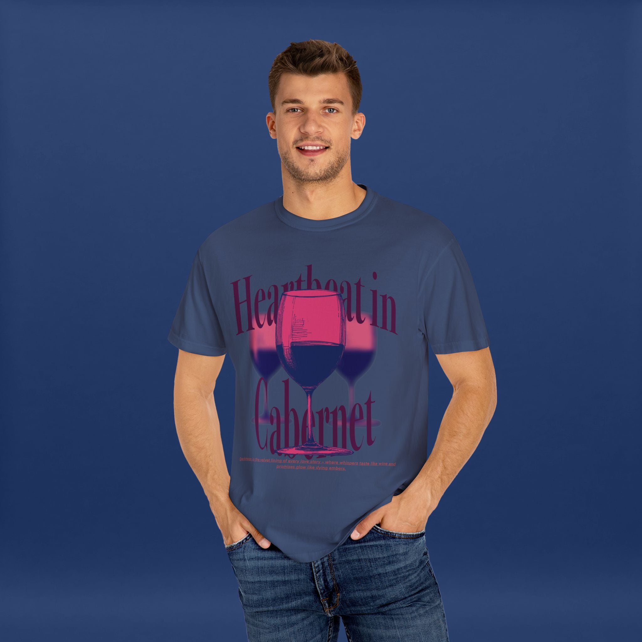 Red Wine Glass - Summer Short Sleeve Graphic Tee for Men & Women