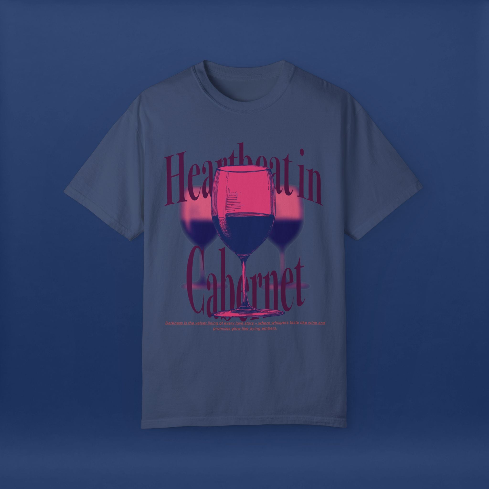 Red Wine Glass - Summer Short Sleeve Graphic Tee for Men & Women
