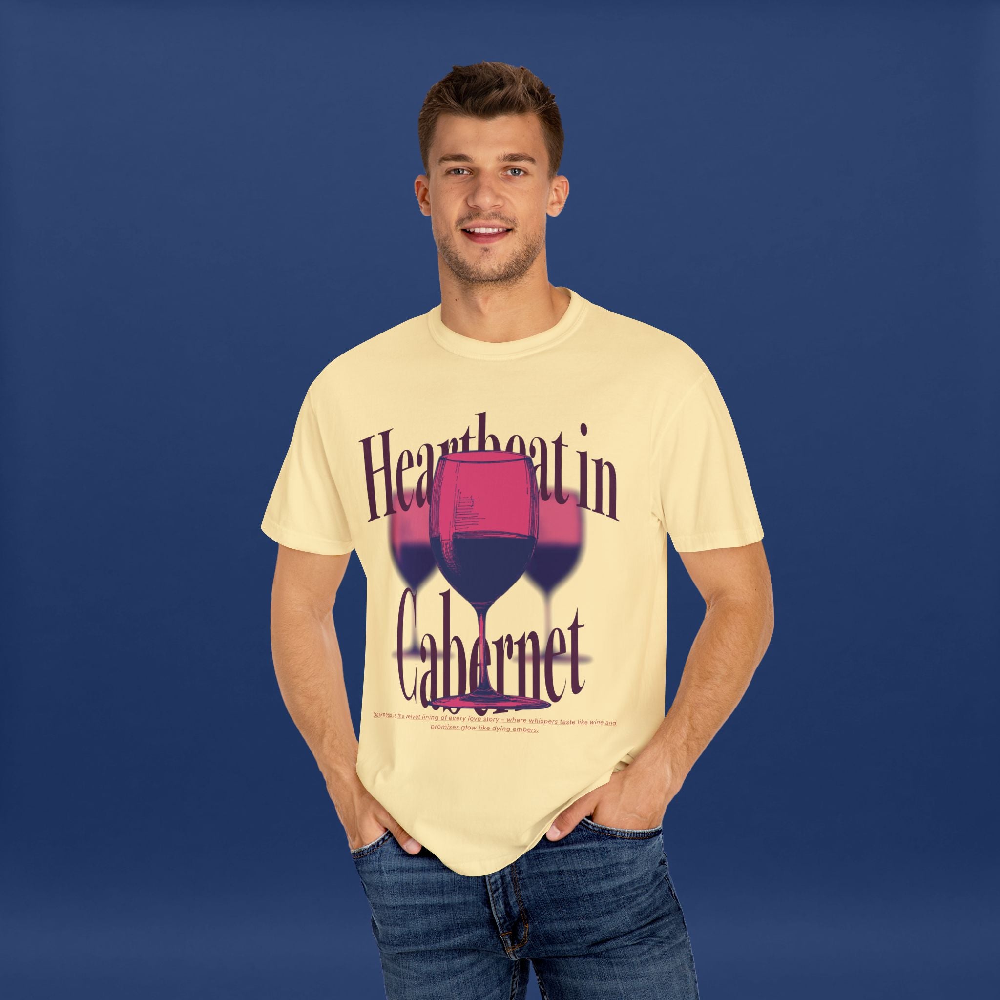 Red Wine Glass - Summer Short Sleeve Graphic Tee for Men & Women