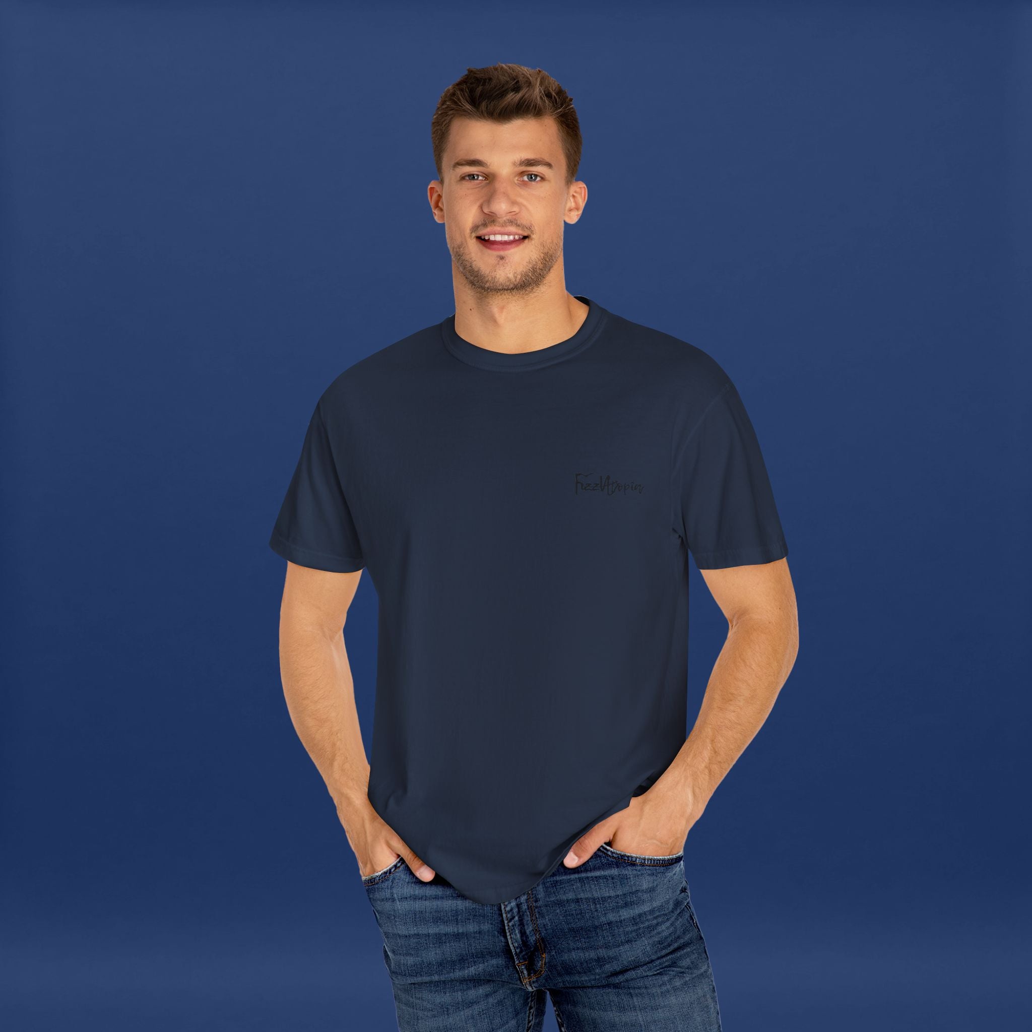 Digital Distortion Typography- Summer Short Sleeve Graphic Tee for Men & Women