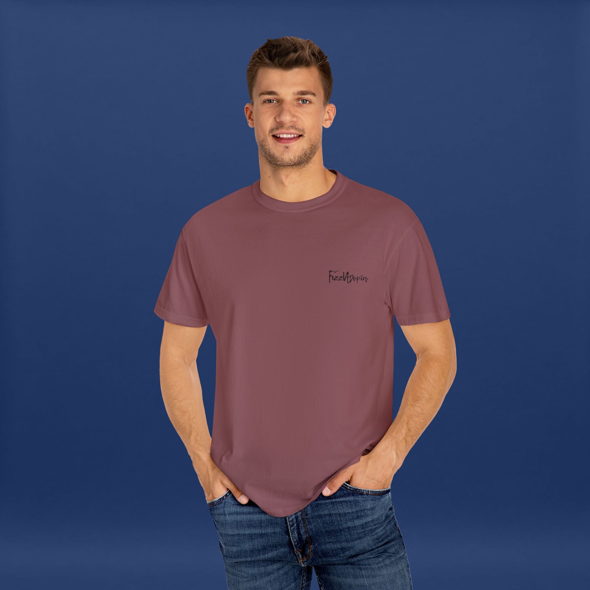 Digital Distortion Typography- Summer Short Sleeve Graphic Tee for Men & Women