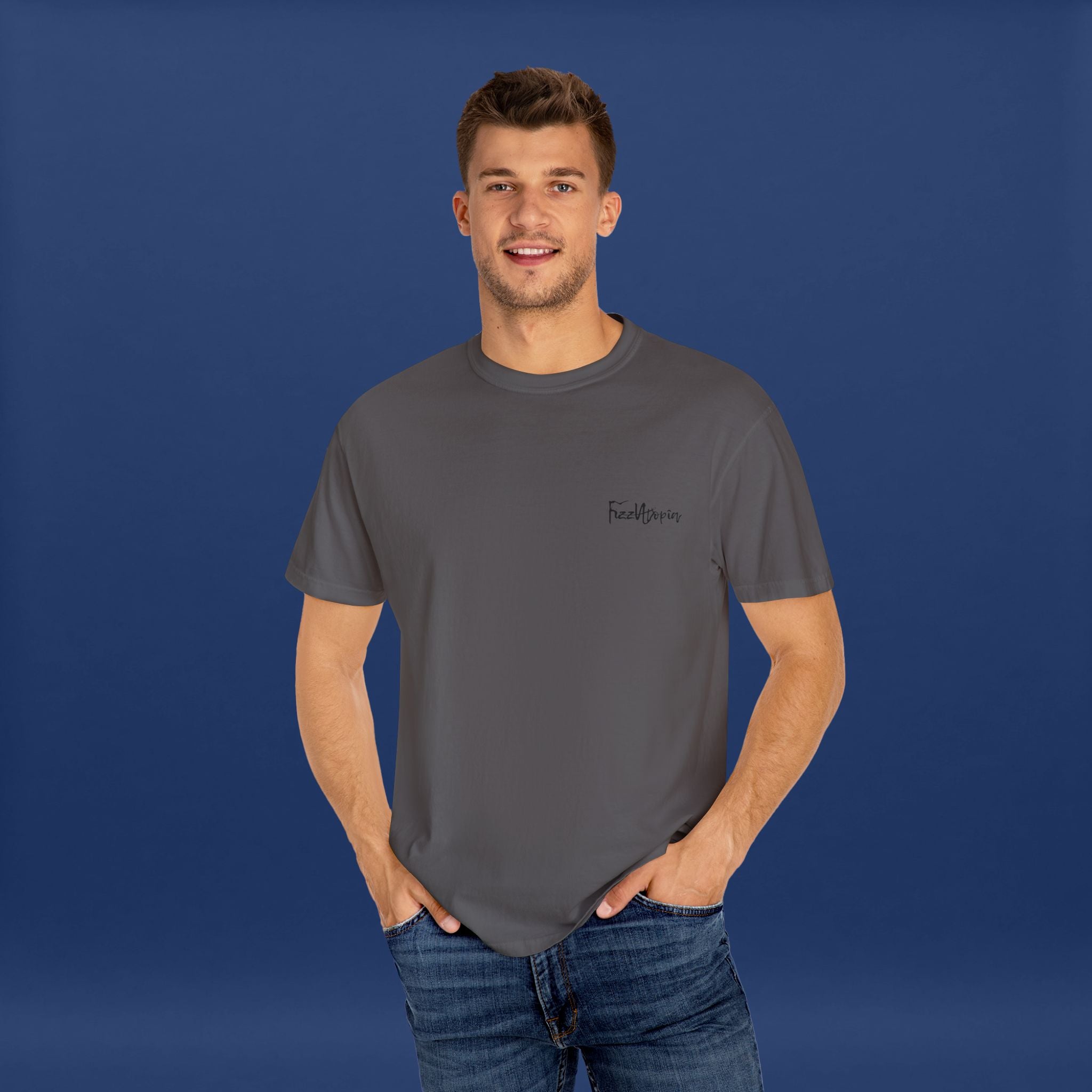 Digital Distortion Typography- Summer Short Sleeve Graphic Tee for Men & Women
